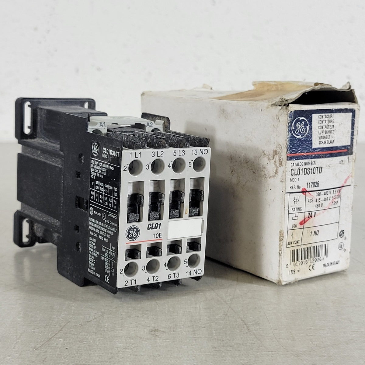 GE General Electric CL01D310T MOD 1 3-Pole 25A DC Coil Motor Contactor