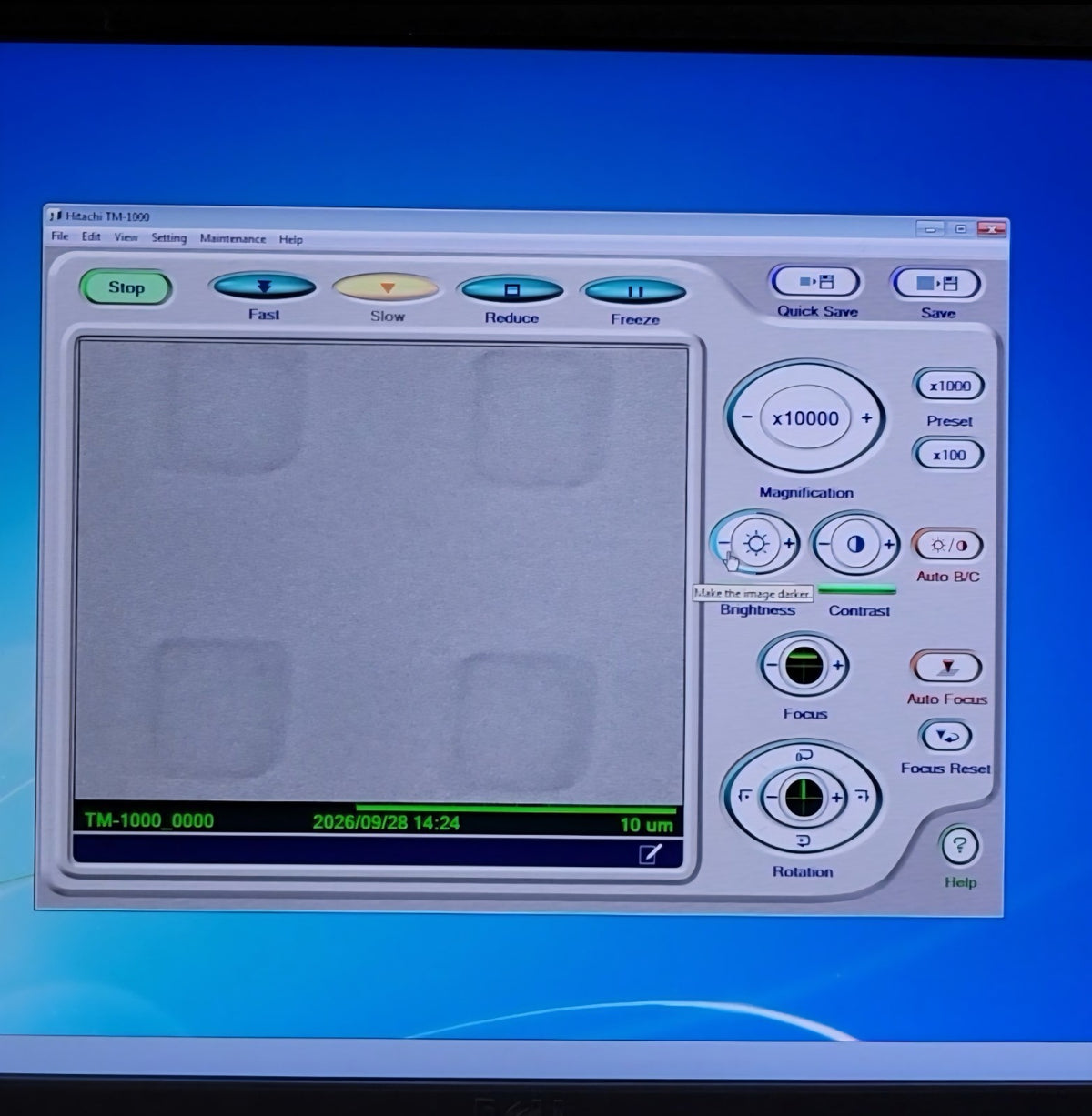 TESTED Hitachi TM-1000 Tabletop Scanning Electron Microscope SEM w/ PC Software