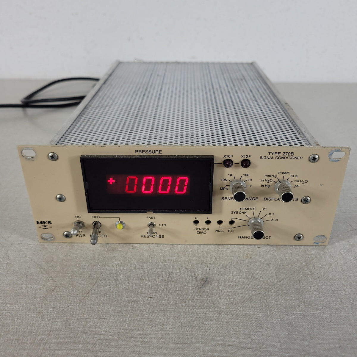 MKS Granville Phillips 270B-4 Baratron Signal Conditioner Pressure Readout
