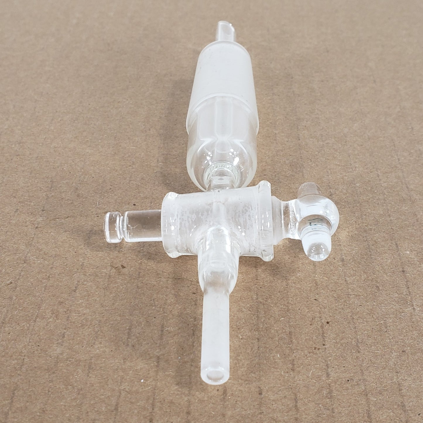 Unbranded Straight 24/40 Outer Joint To 1/4" Straight Tube Gas Inlet Adapter