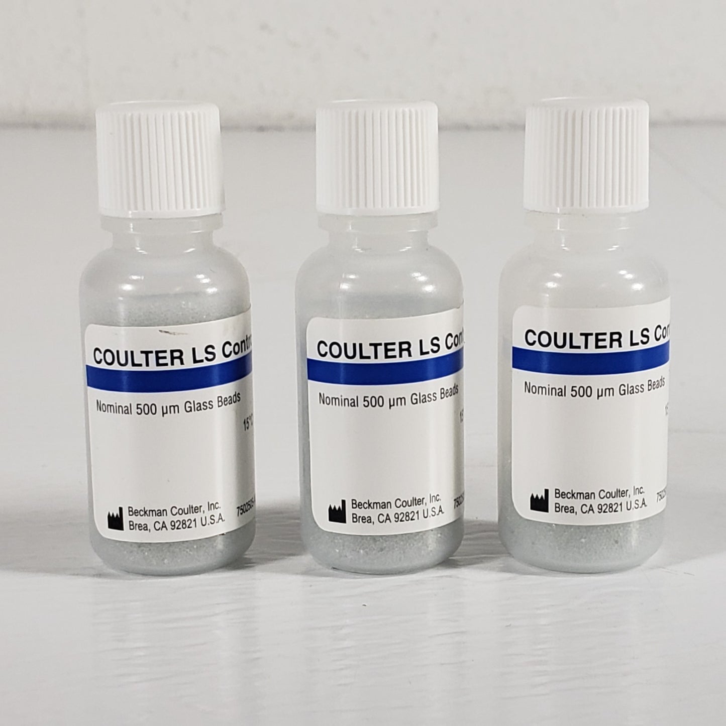 Beckman Coulter LS Control GB500 Glass Bead Sample Standard 2x Full 1x Used