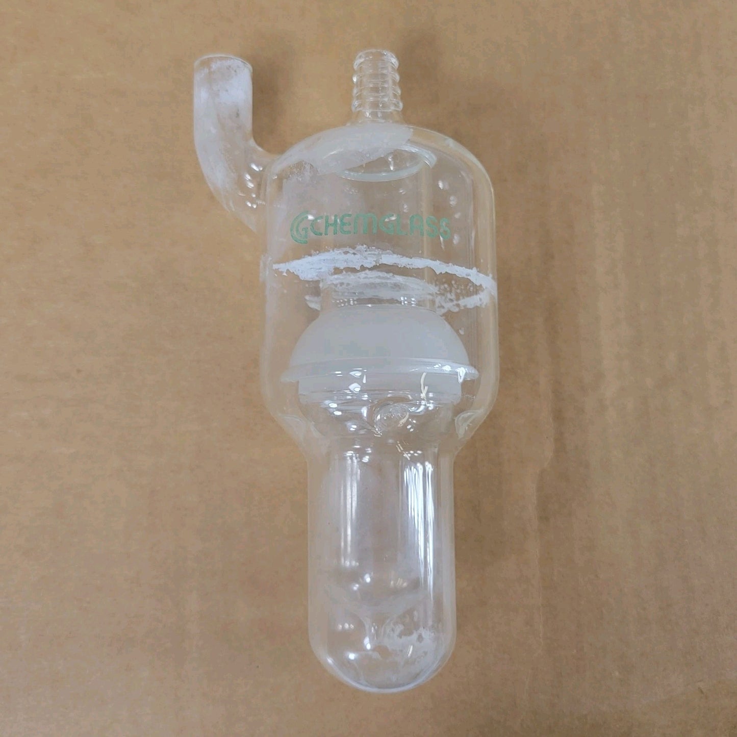 Chemglass CG-4522-02 High Capactiy Bubbler w/Check Valve 3/4" OD Side Arm