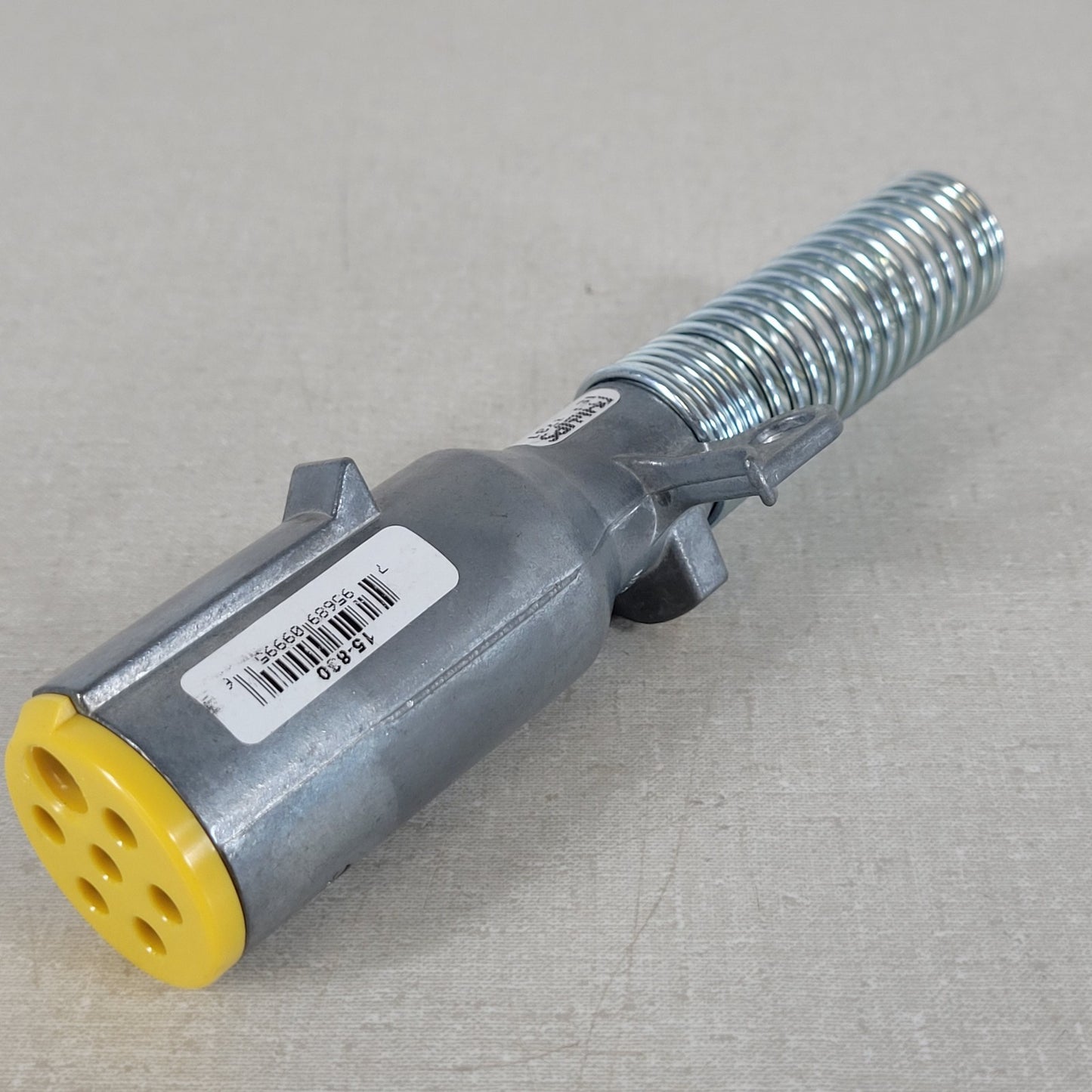 Phillips 15-830 7-Way Round Trailer Plug Heavy-Duty Zinc Spring Guard