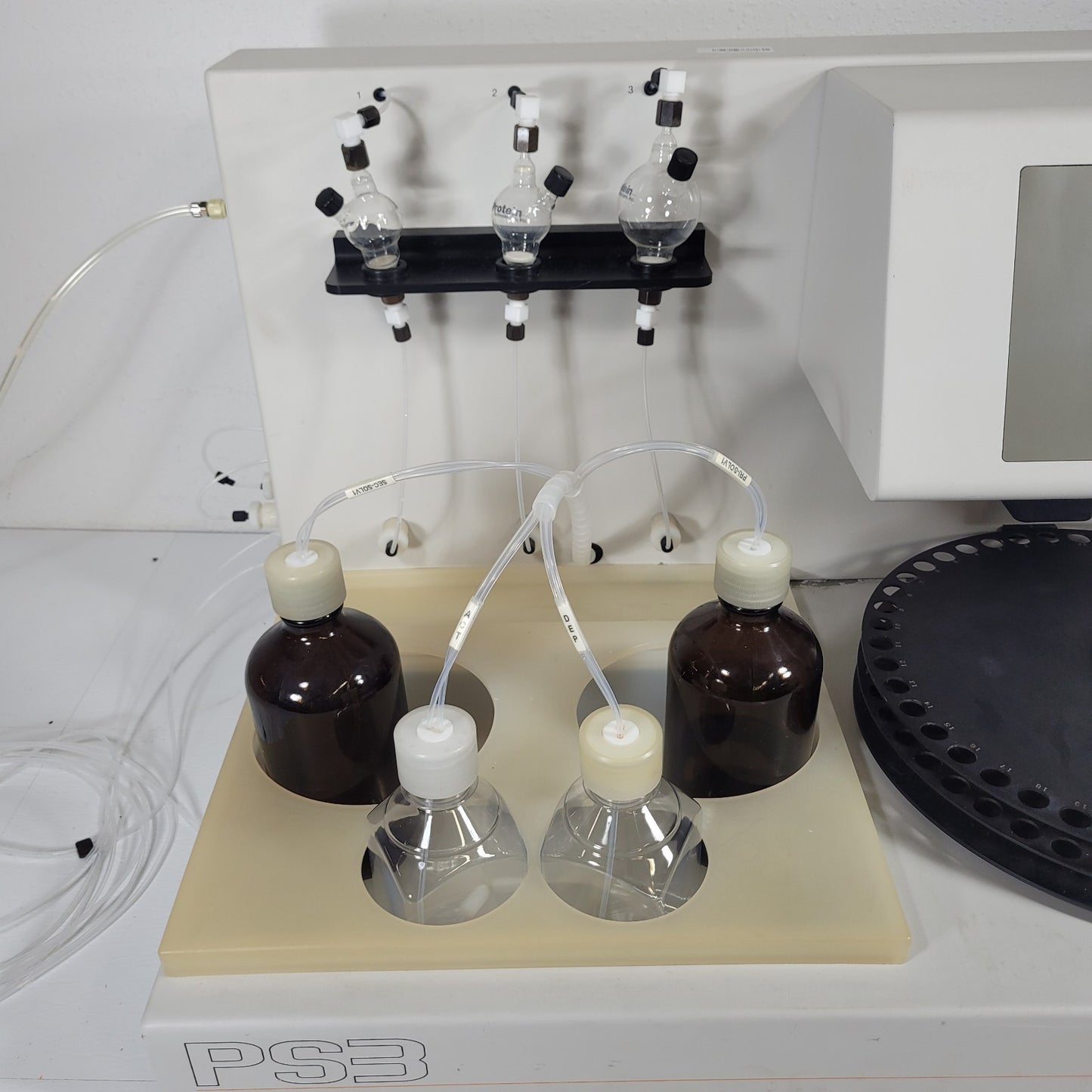 TESTED Protein Technologies PS3 Peptide Synthesizer 3 RVs Bottle Carousel