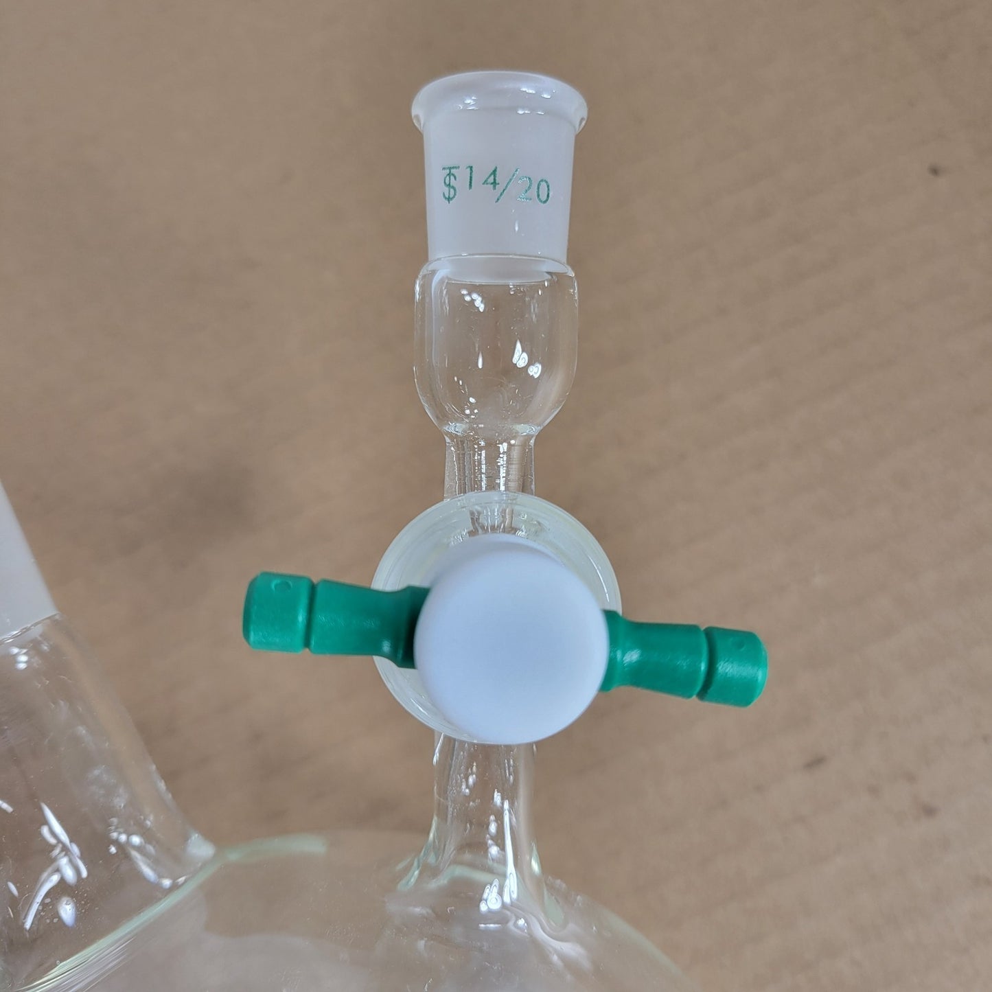 Chemglass CG-1233-03 500mL Modified Solvent Distilling Head 24/40 Glassware