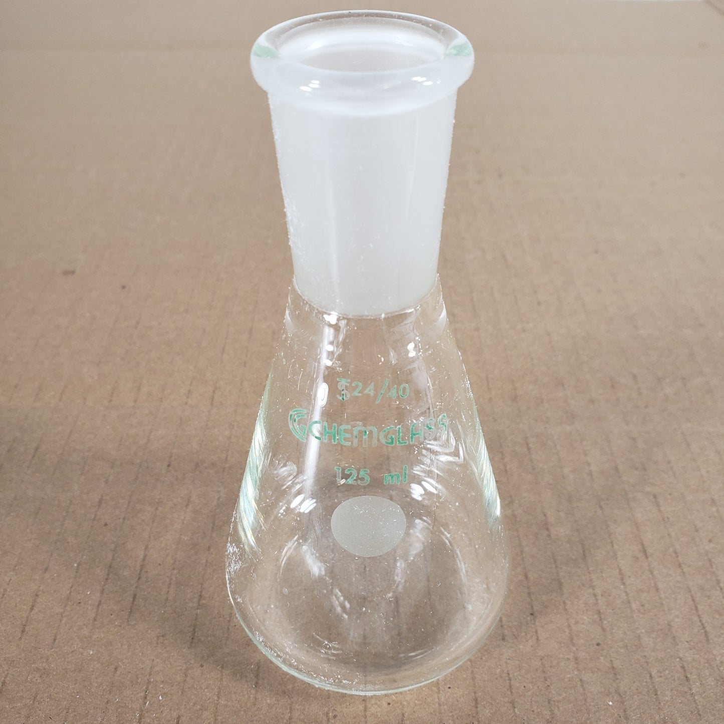 Lot of 7 Chemglass/Pyrex CG-1542-03/06/07 5000-250/125 CN-24/40 Erlenmeyer Flask