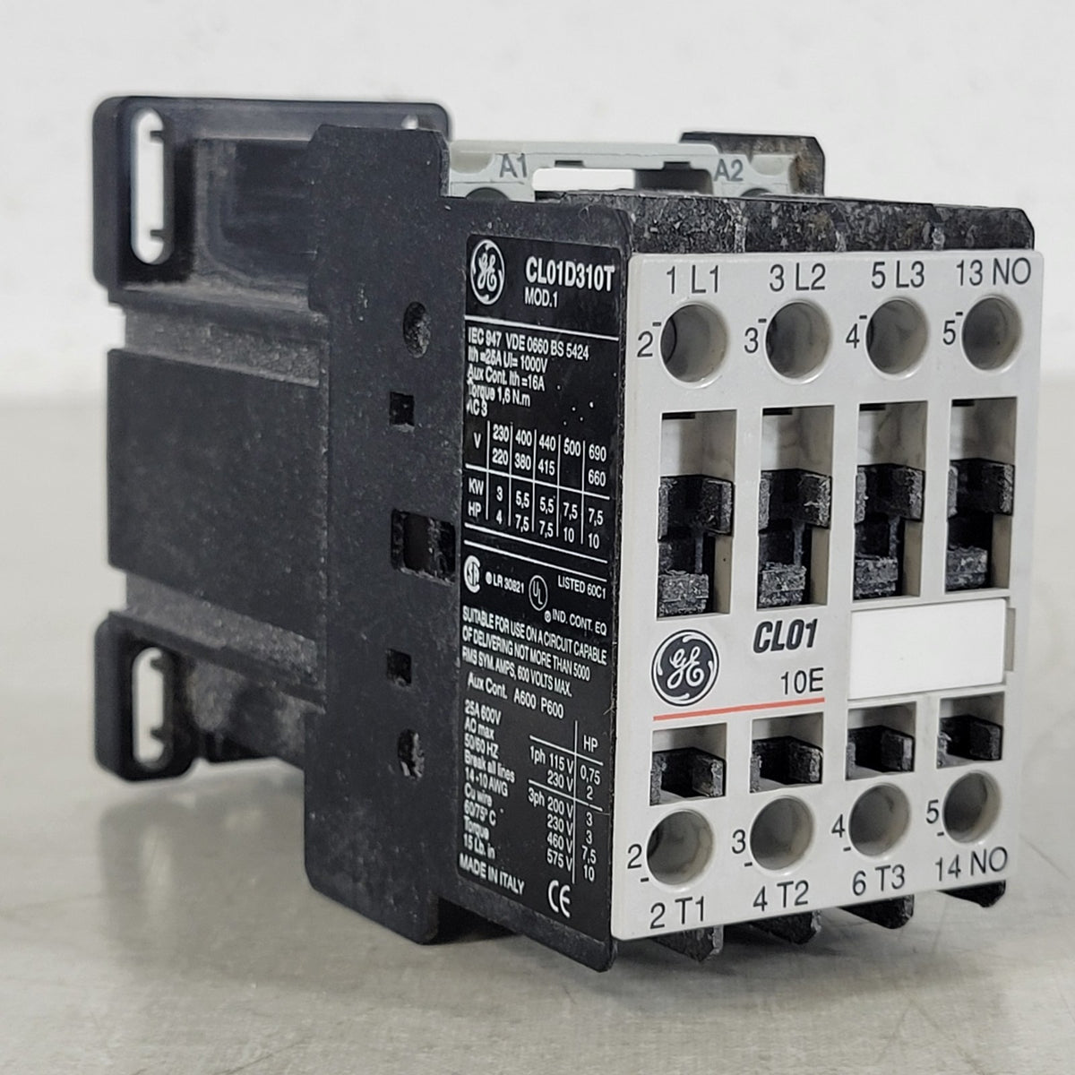 GE General Electric CL01D310T MOD 1 3-Pole 25A DC Coil Motor Contactor