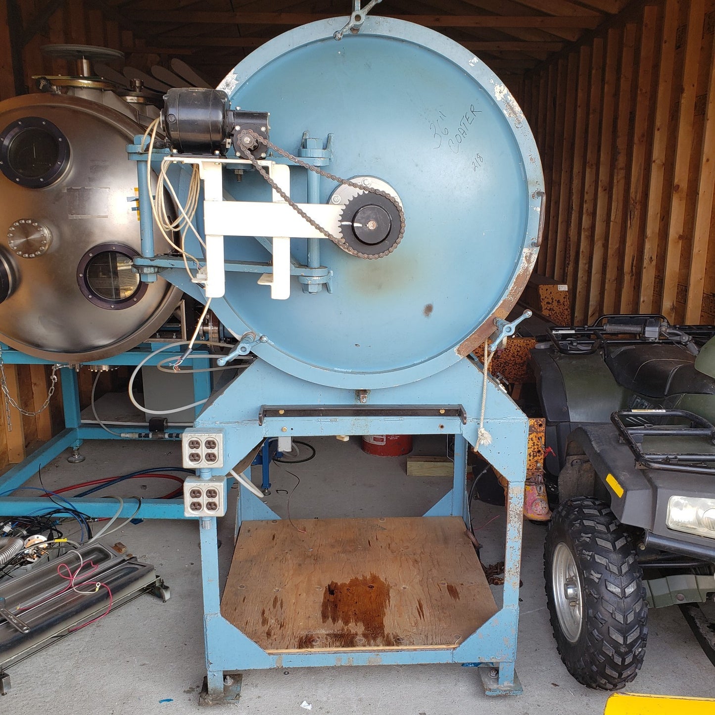36in ID ~700L High Vacuum Sputter Coating Chamber Thin Film Deposition PVD
