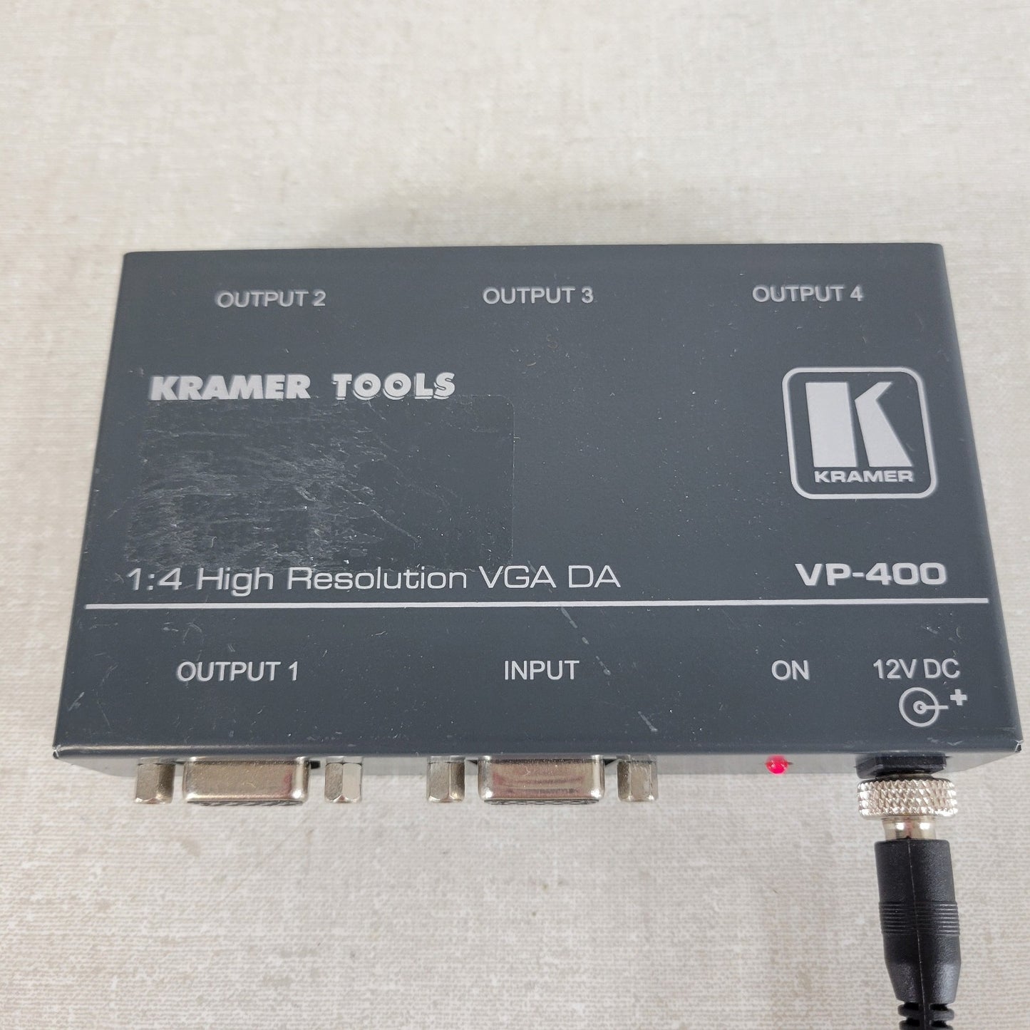 KRAMER VP-400 1:4 High Resolution UXGA DA Distribution Amplifier 15-Pin Out