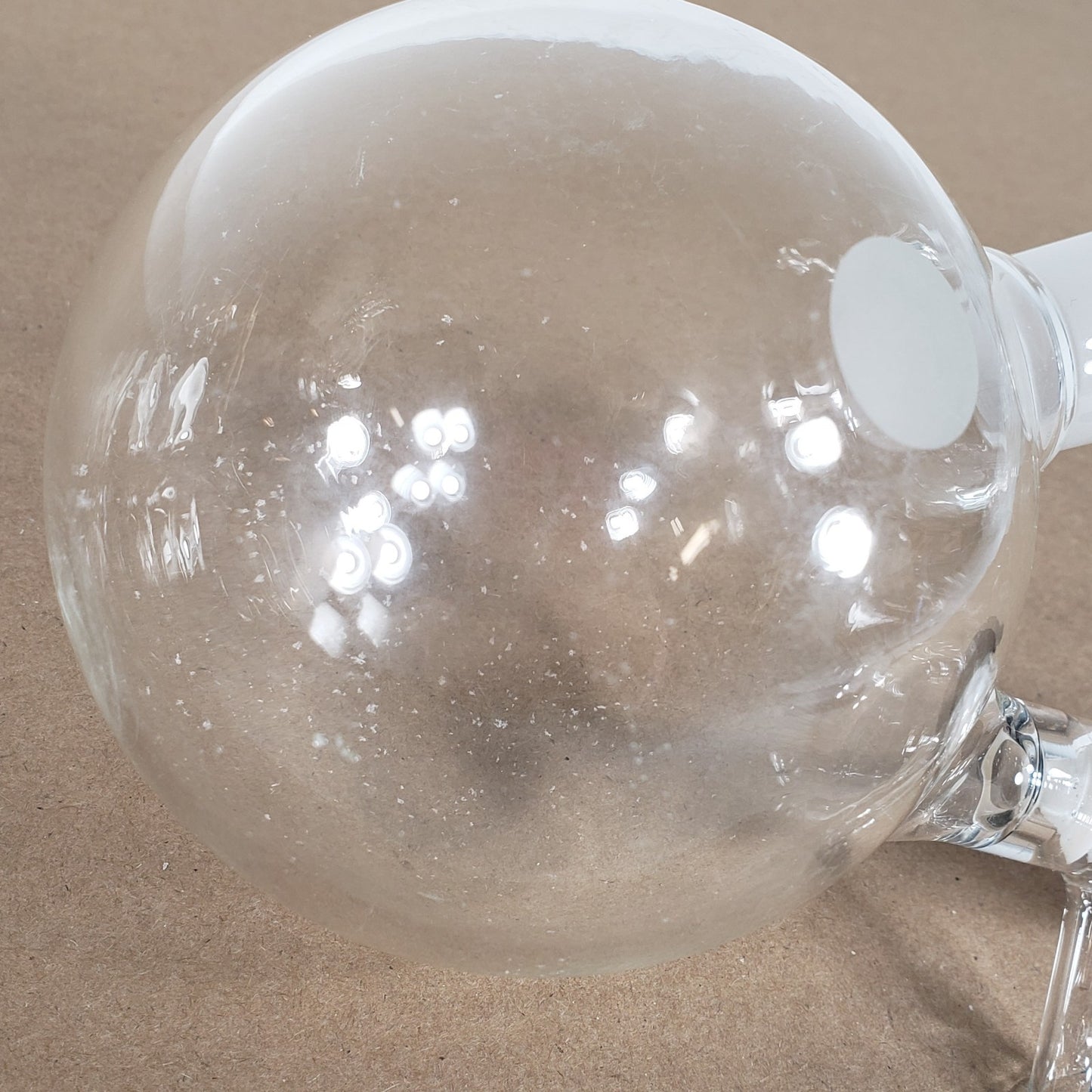 Chemglass AF-0529 500mL Schlenk Airfree Round Bottom Flask Single Neck 24/40