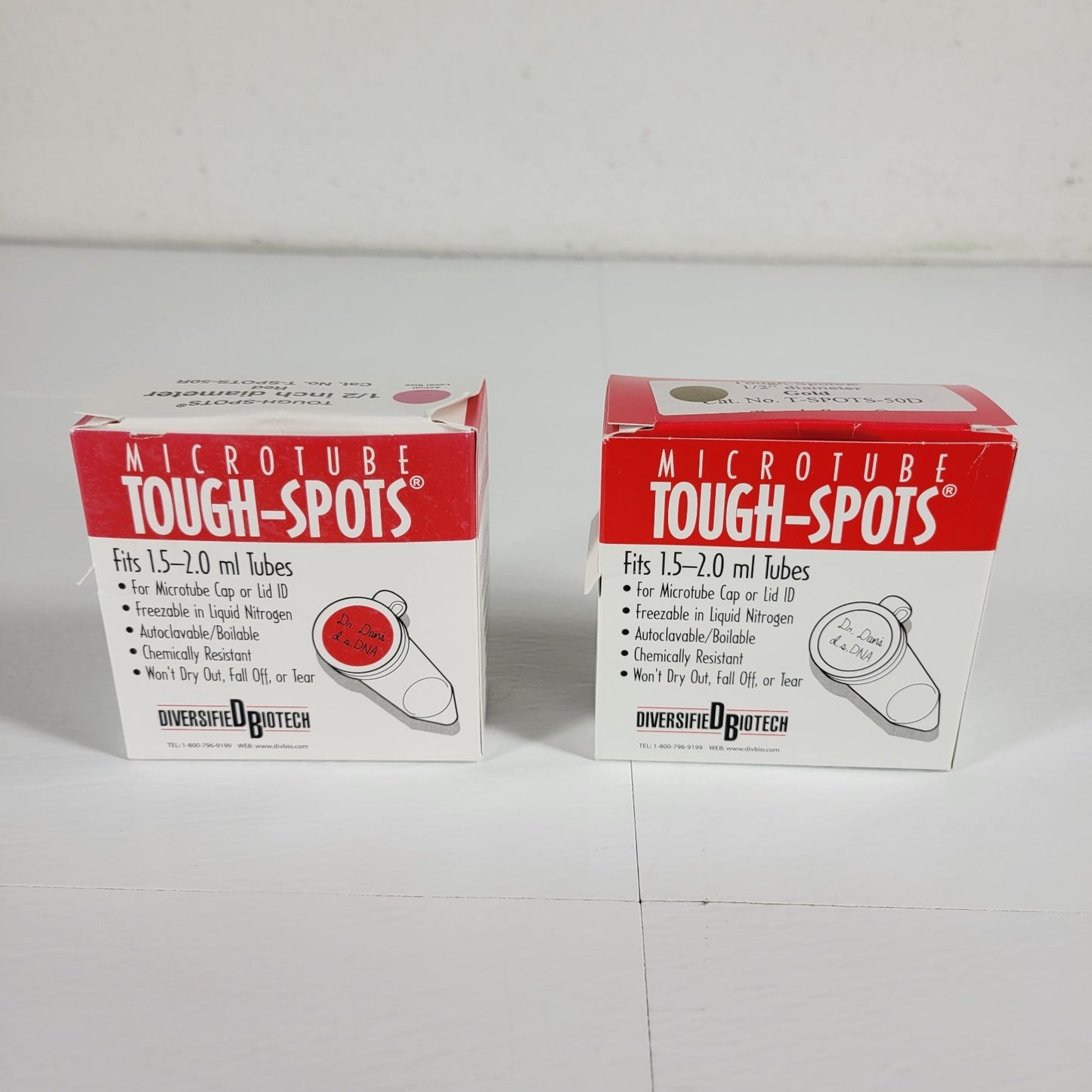 MICROTUBE T-SPOTS-50R & T-SPOTS-50D 1/2" Diameter For Microtube Labeling