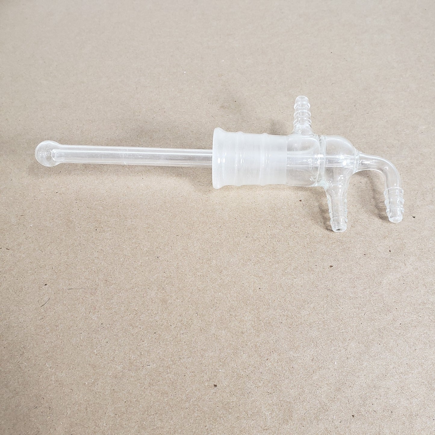 Unbranded Glass Vacuum Sublimation Cold Finger Head 24/40 Joint & Hose Fittings