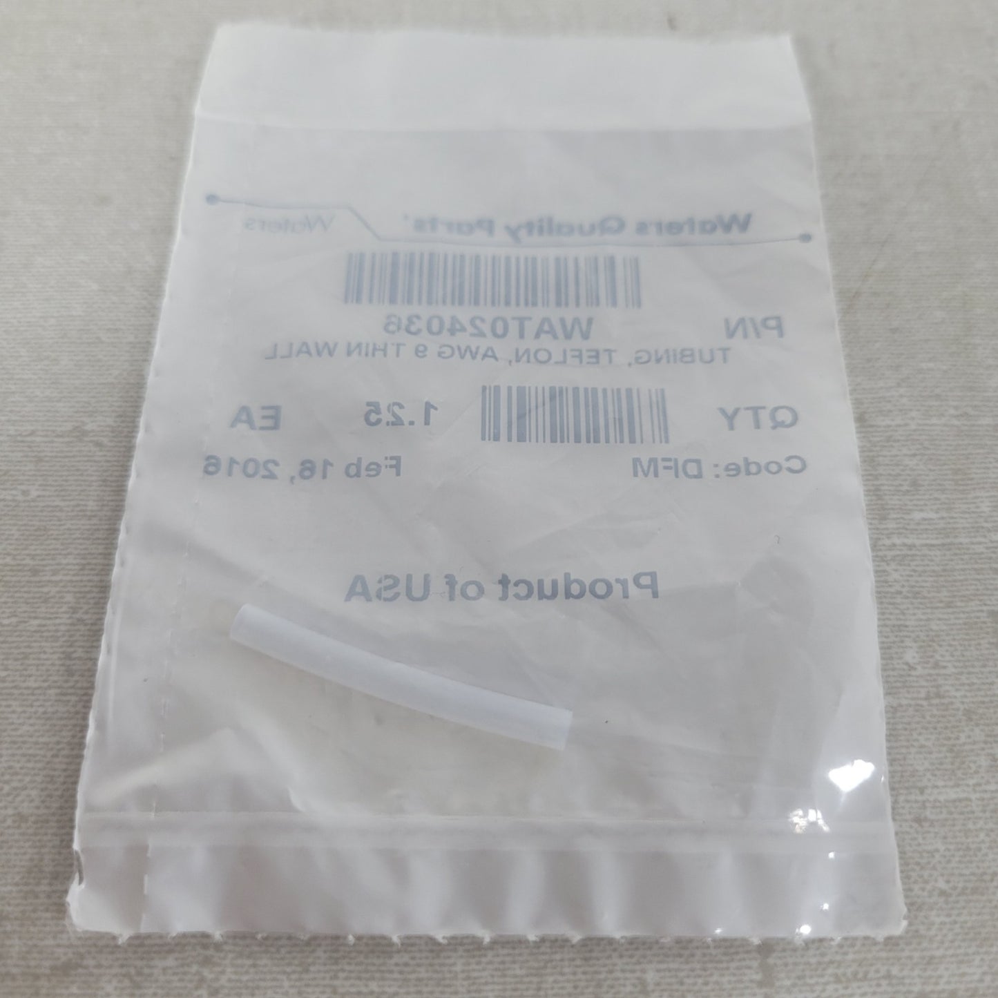 Waters WAT024036 AWG 9 PTFE Teflon Tubing HPLC Solvent Filter Connector