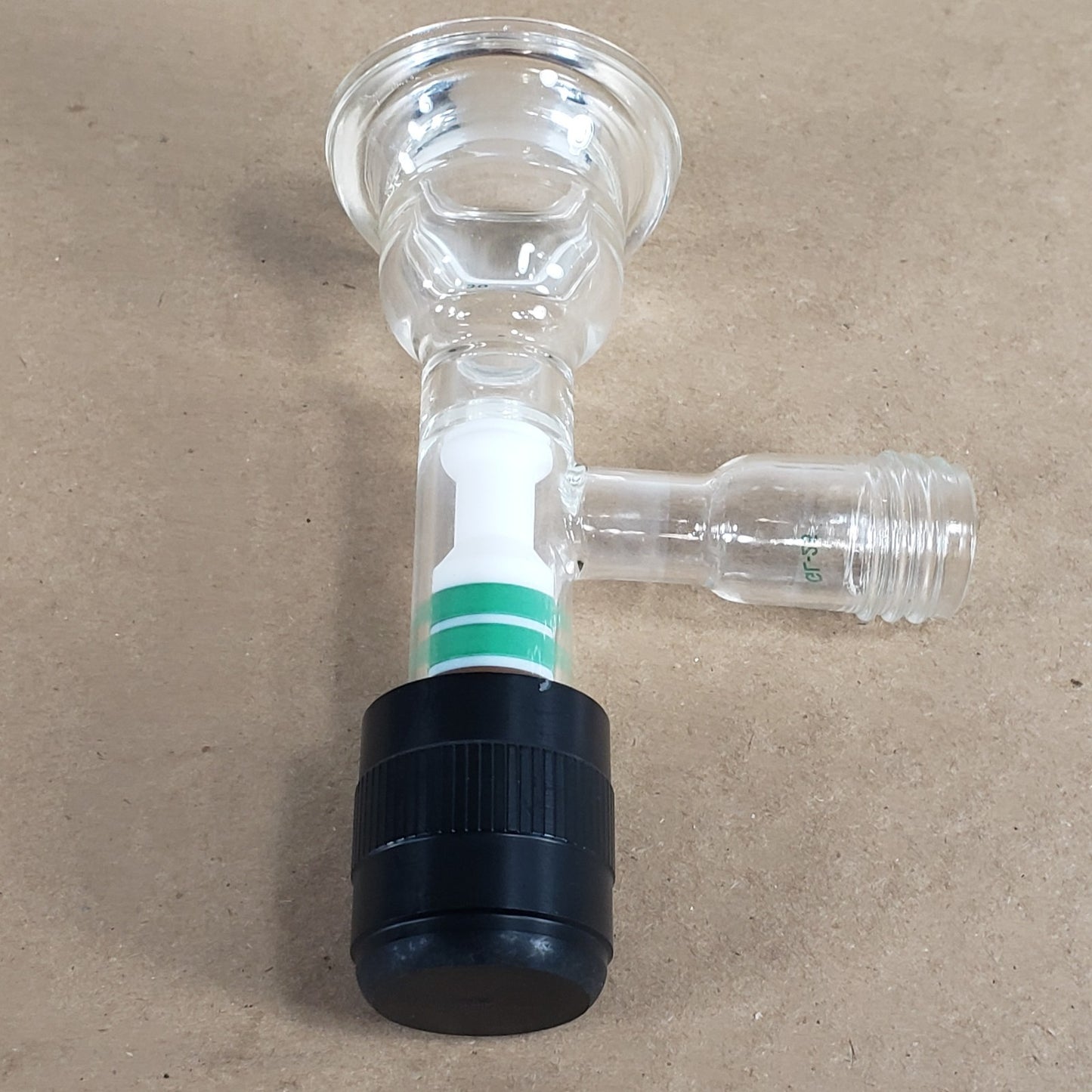 Chemglass AF-0306-03 #30 O-Ring Joint Glass Thermocouple Gauge Adapter GL-25