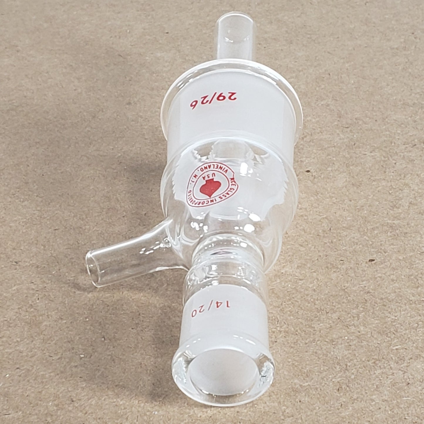 Ace Glass Inc 9546-06 Micro Sublimer Head 14/20 Top 29/26 Bottom Inner Joints