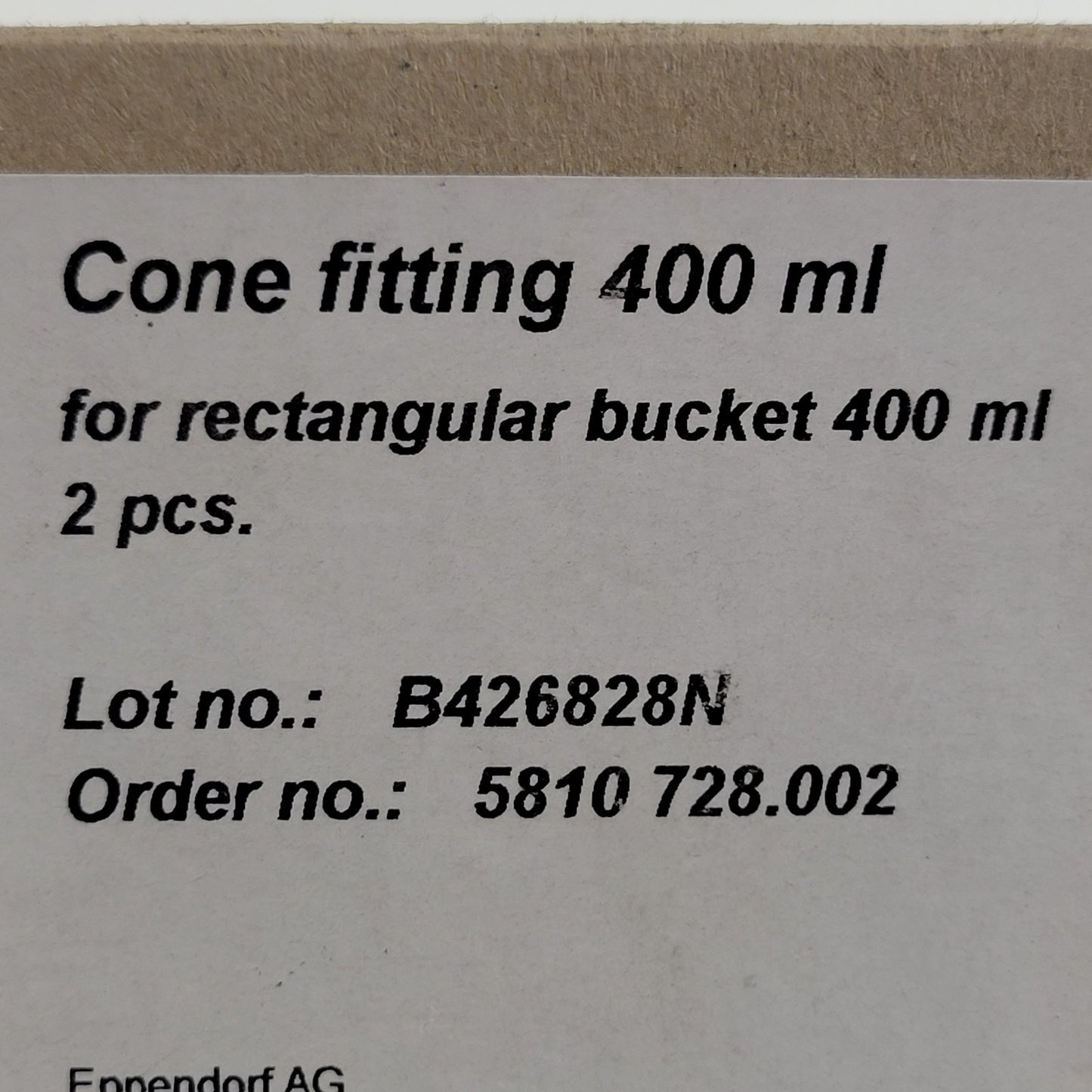 Eppendorf 022638785 400mL Bottle Adapters 500mL Bucket A-4-81 Rotor 5810/R x2