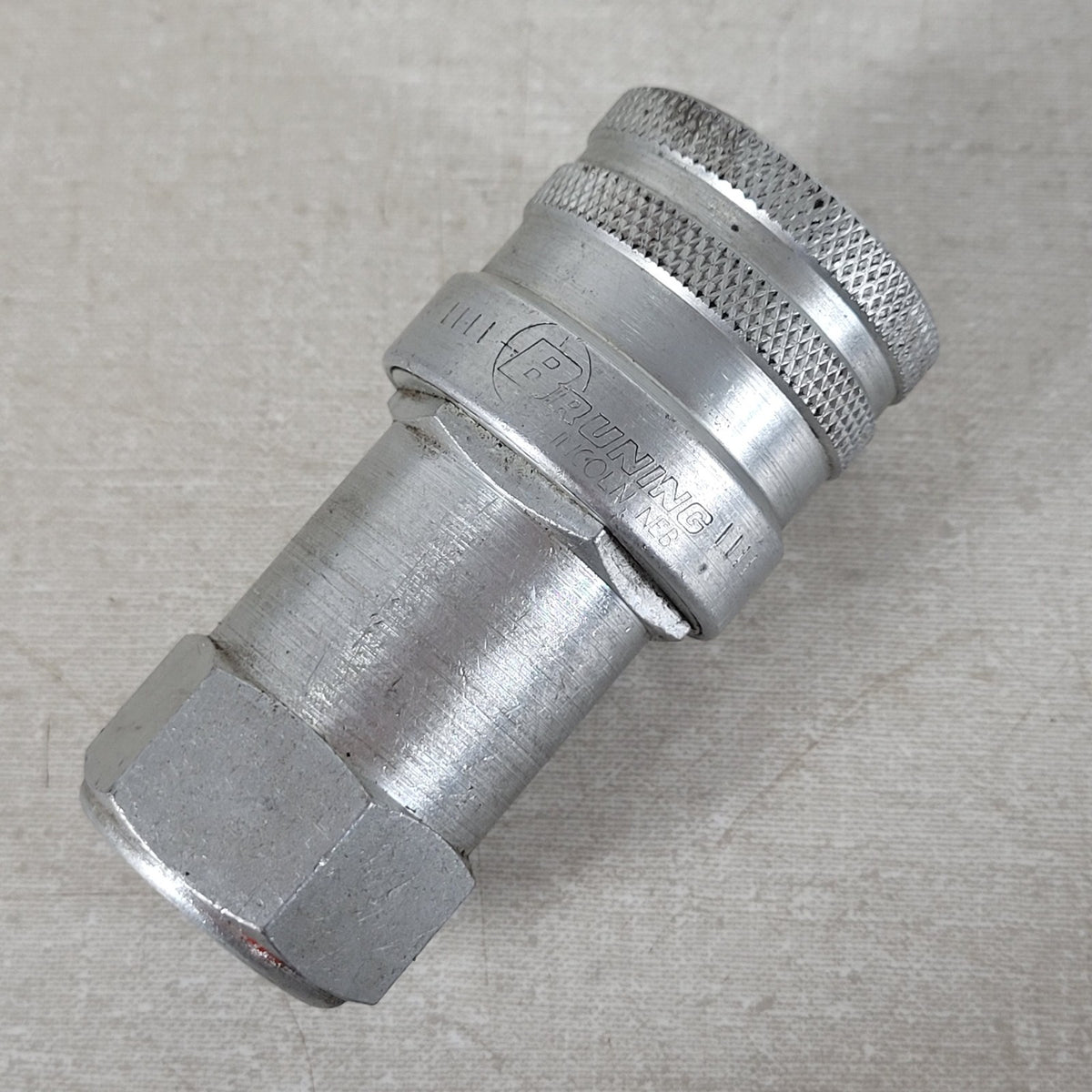 Parker Bruning 1/2" Female Hydraulic Quick Disconnect Coupler Steel