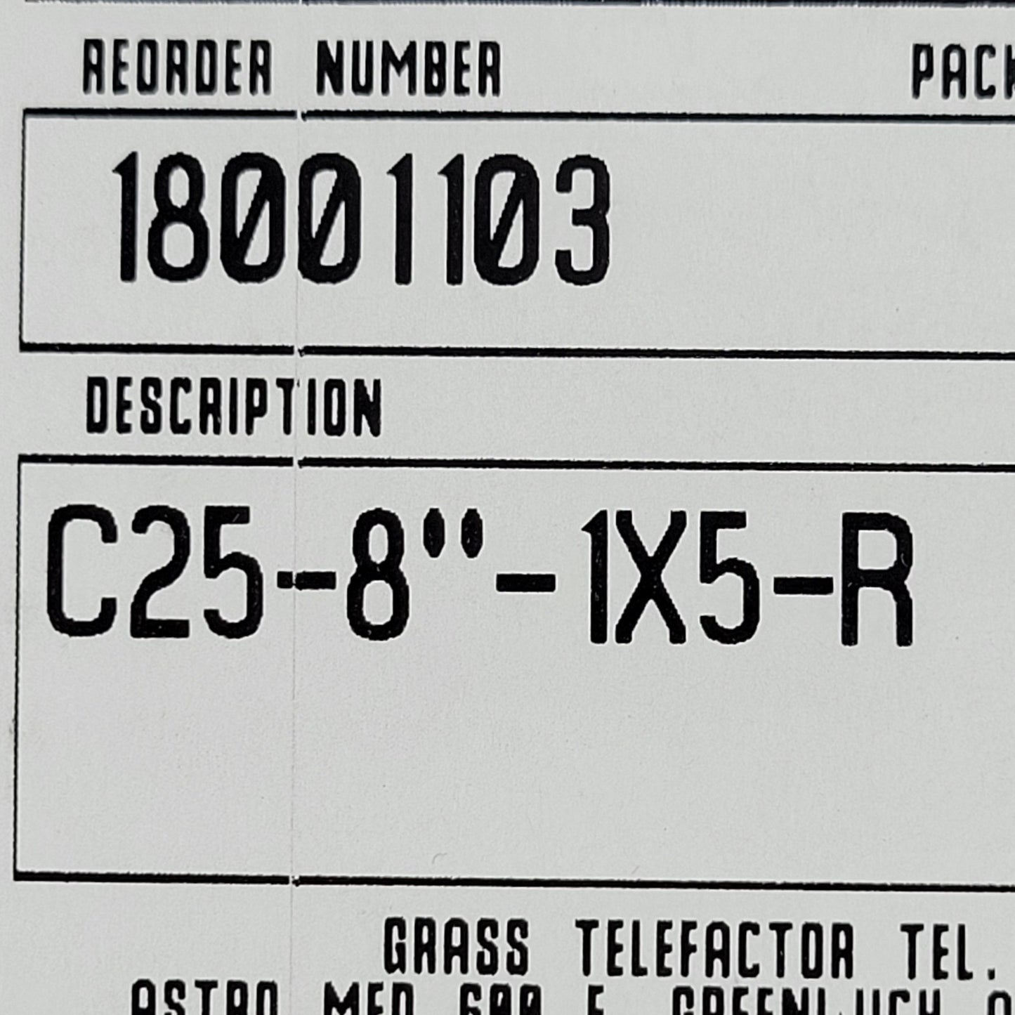 GRASS 35159 Genuine Grass Chart Paper, C25-8"-1x5-R, 8"x12" Chart Paper