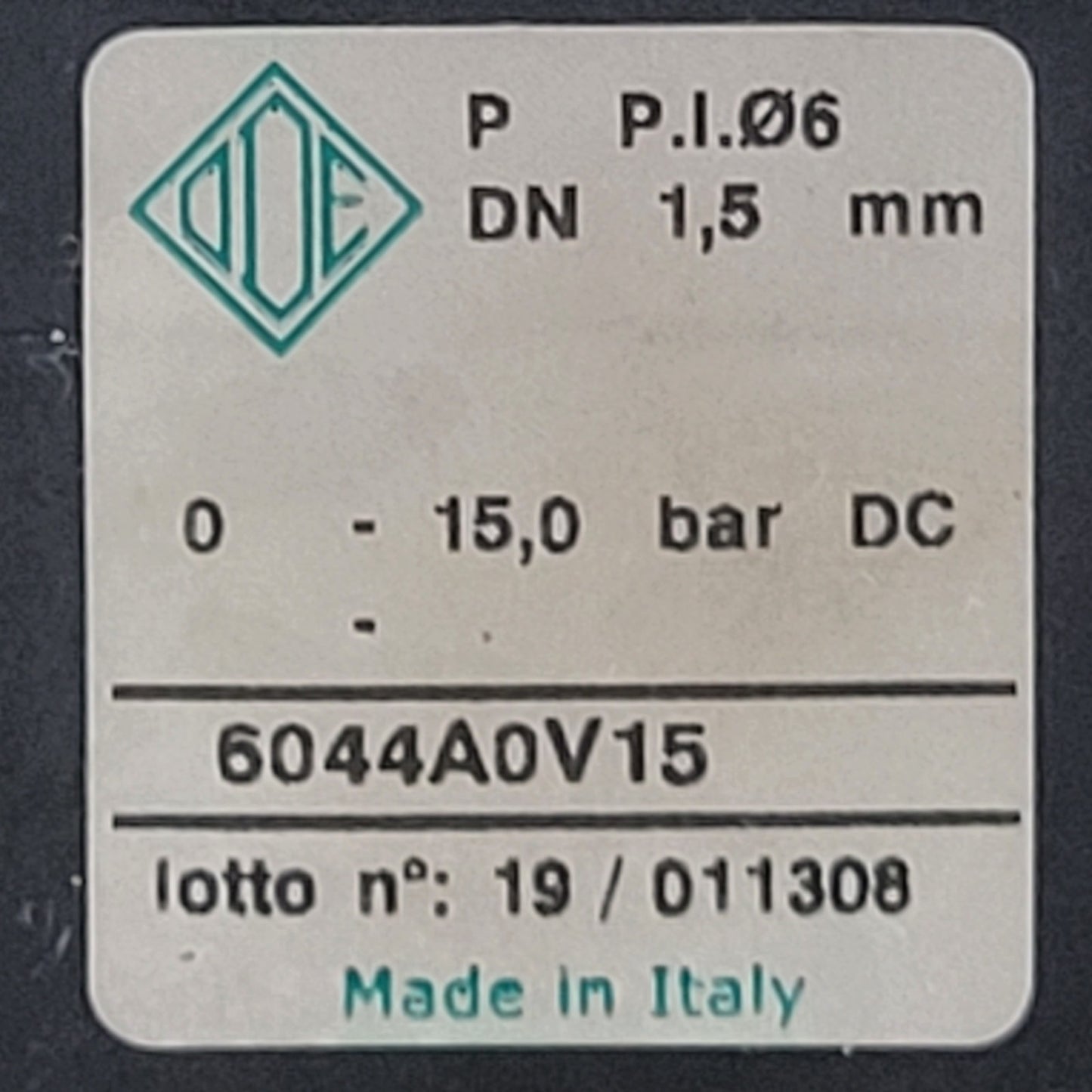 Franke 1559801 ODE BDV08024CY Flow Controller Solenoid for A800 Espresso Machine