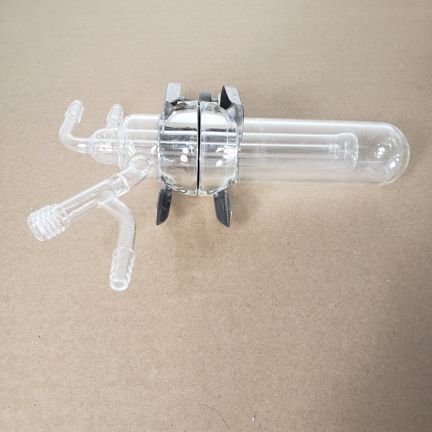 Chemglass CG-3034-02 Dailey Style Sublimators 40mL Full Set of 2 w/Clamps