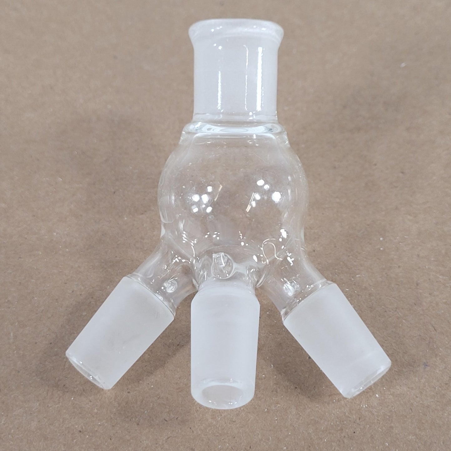 Kontes Bantam-Ware Cow-Style Distillation Adapter 3-Way 14/20 CN/SN 25mL
