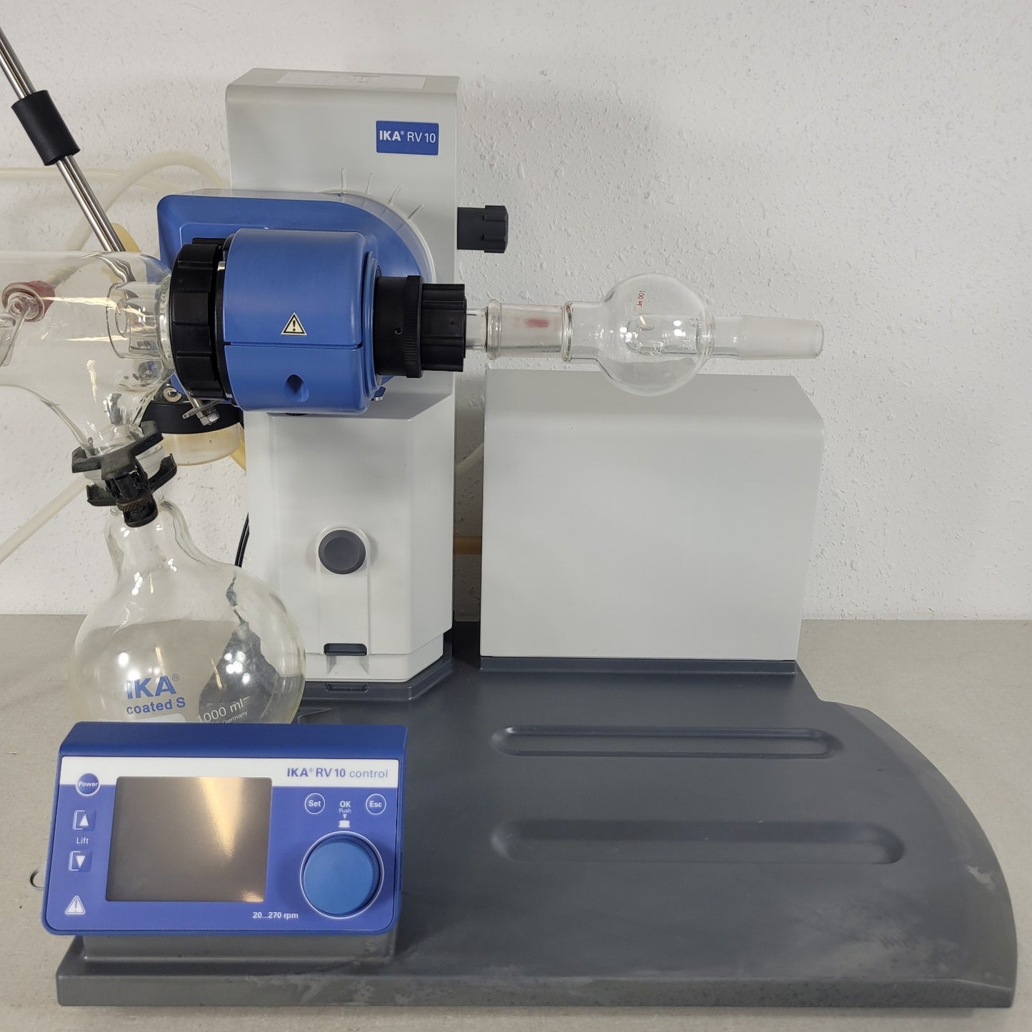 IKA RV 10 Control Rotary Evaporator Rotovap w/ Condenser 1L Flask No Bath