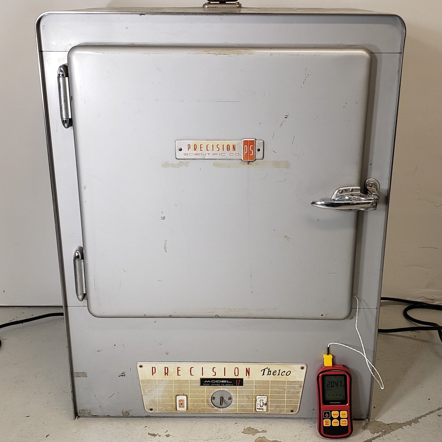 TESTED Precision Scientific Thelco Model 17 Incubator Oven Temp Range to 200°C