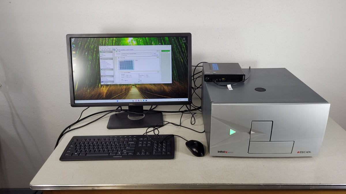 READ Tecan Infinite M200 Plate Reader Bottom Fluorescence Absorbance Heating PC