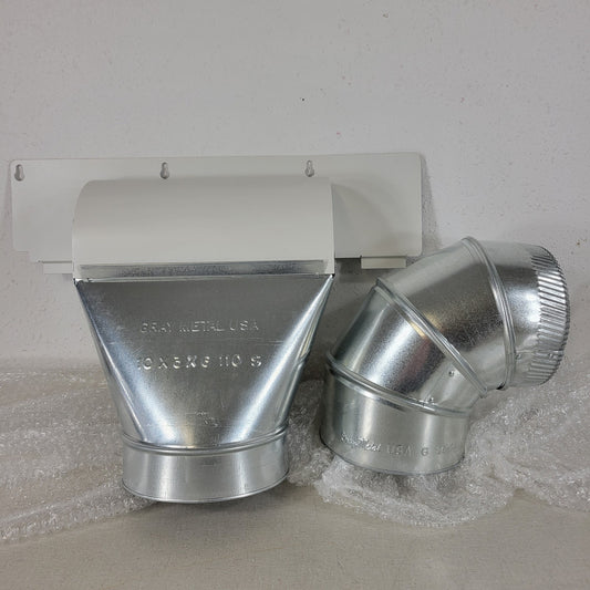 GRAY METAL USA Duct Parts 10x3x6 110S and 6 26-GA for Air Ducts/HVAC Systems