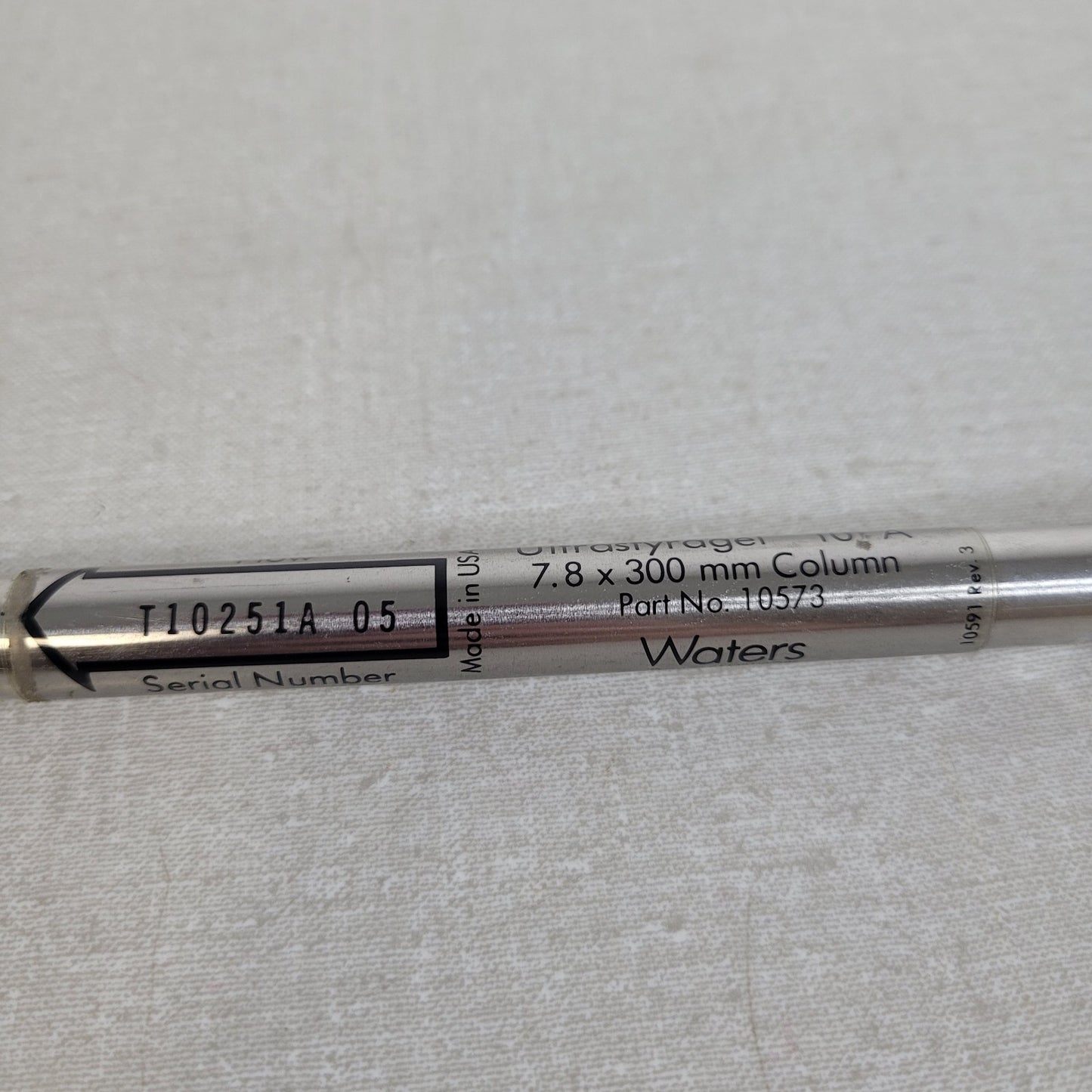 Lot of 4 Waters Ultrastyragel GPC HPLC Chromatography Columns with Case