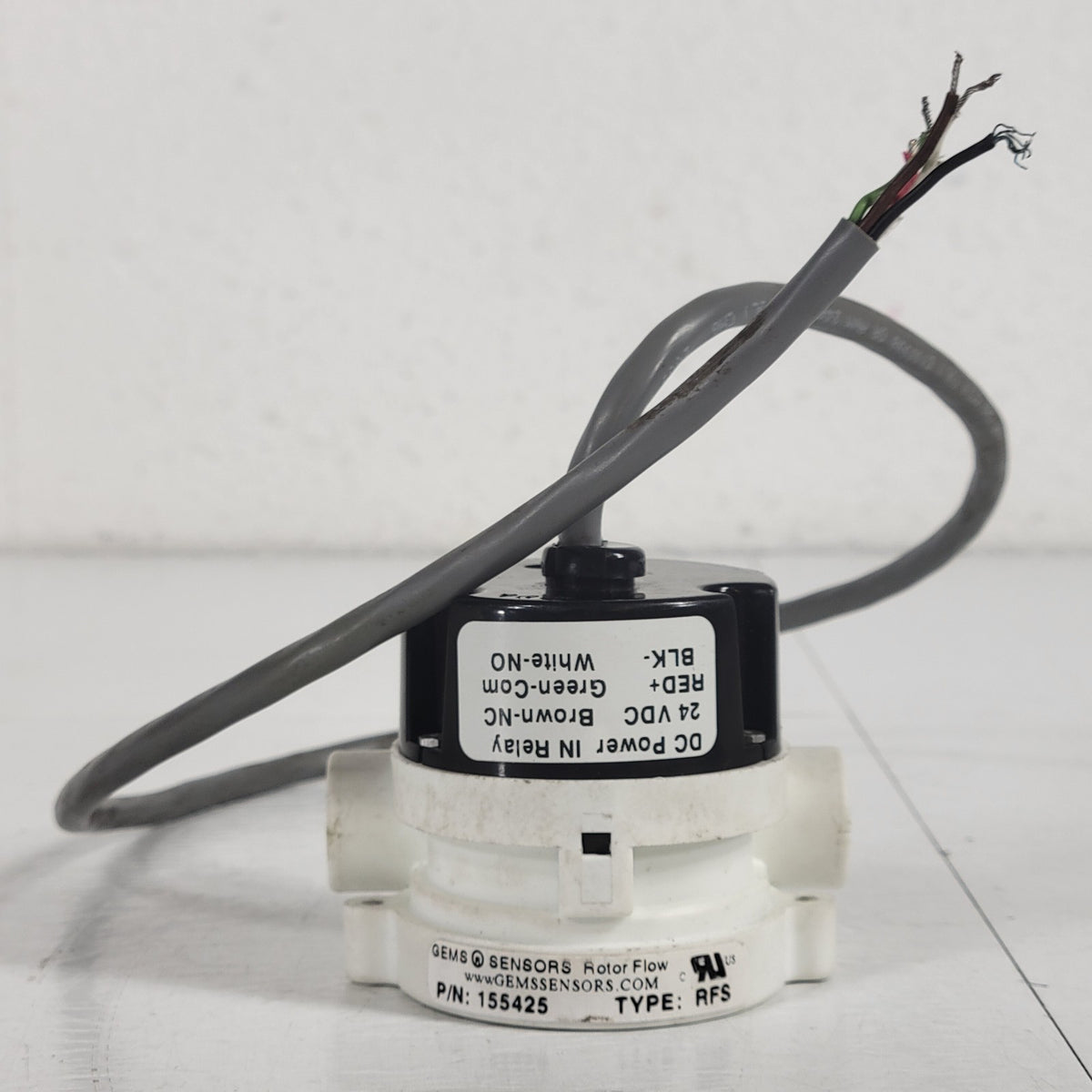 TESTED Gems Sensors 155425 RotorFlow RFS Electronic Flow Switch 24VDC 1/4" NPT