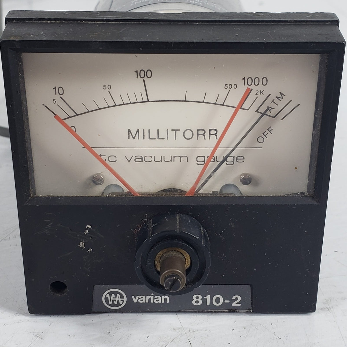 Varian NRC 810-2 Thermocouple Vacuum Gauge Controller w/ Power Sensor Cables