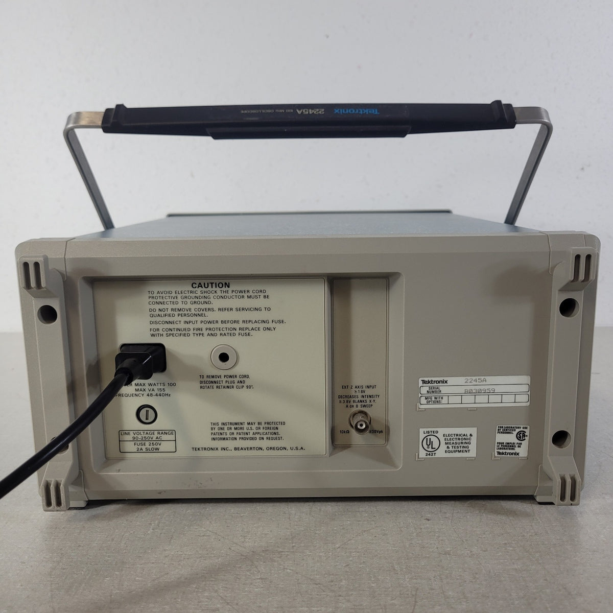 TESTED Tektronix 2245A 100MHz 4-Channel Analog Oscilloscope WORKING