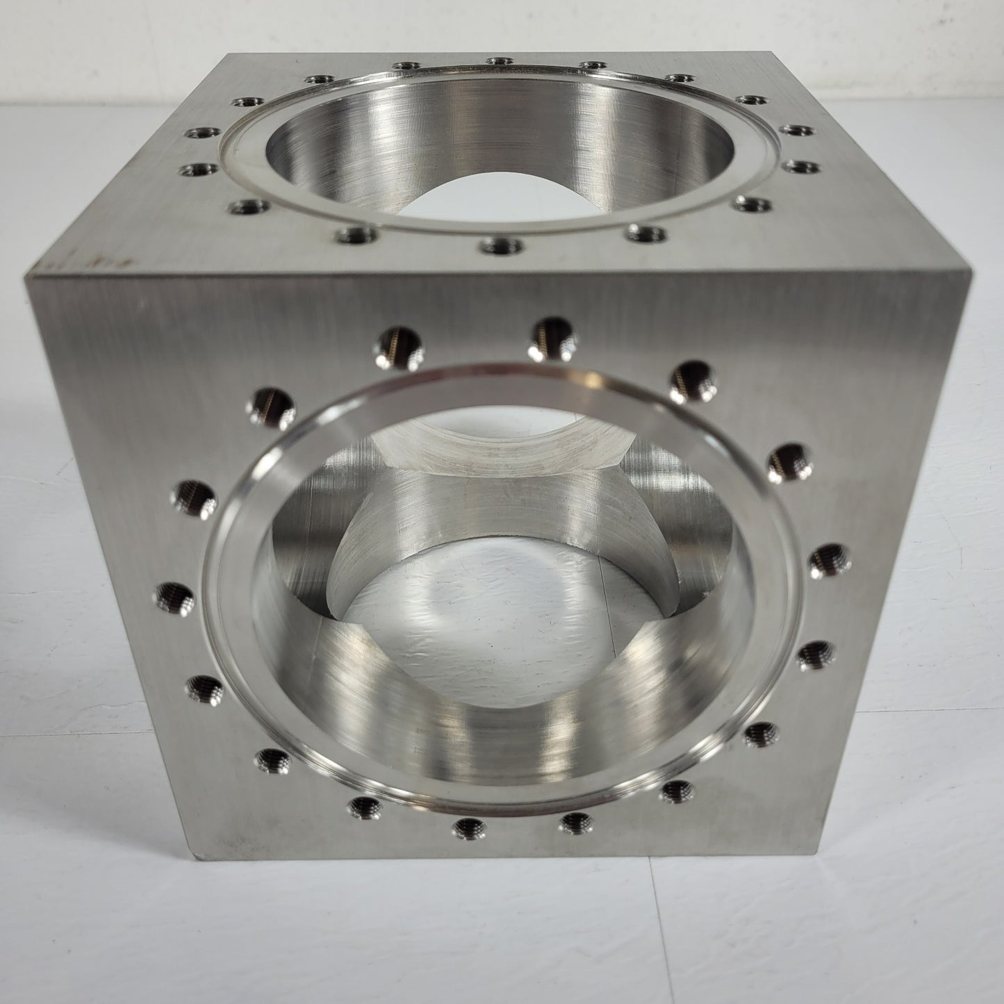 READ** Conflat UHV 6-Way Cube 6" Flange Ultra High Vacuum Chamber 304SS DN100CF