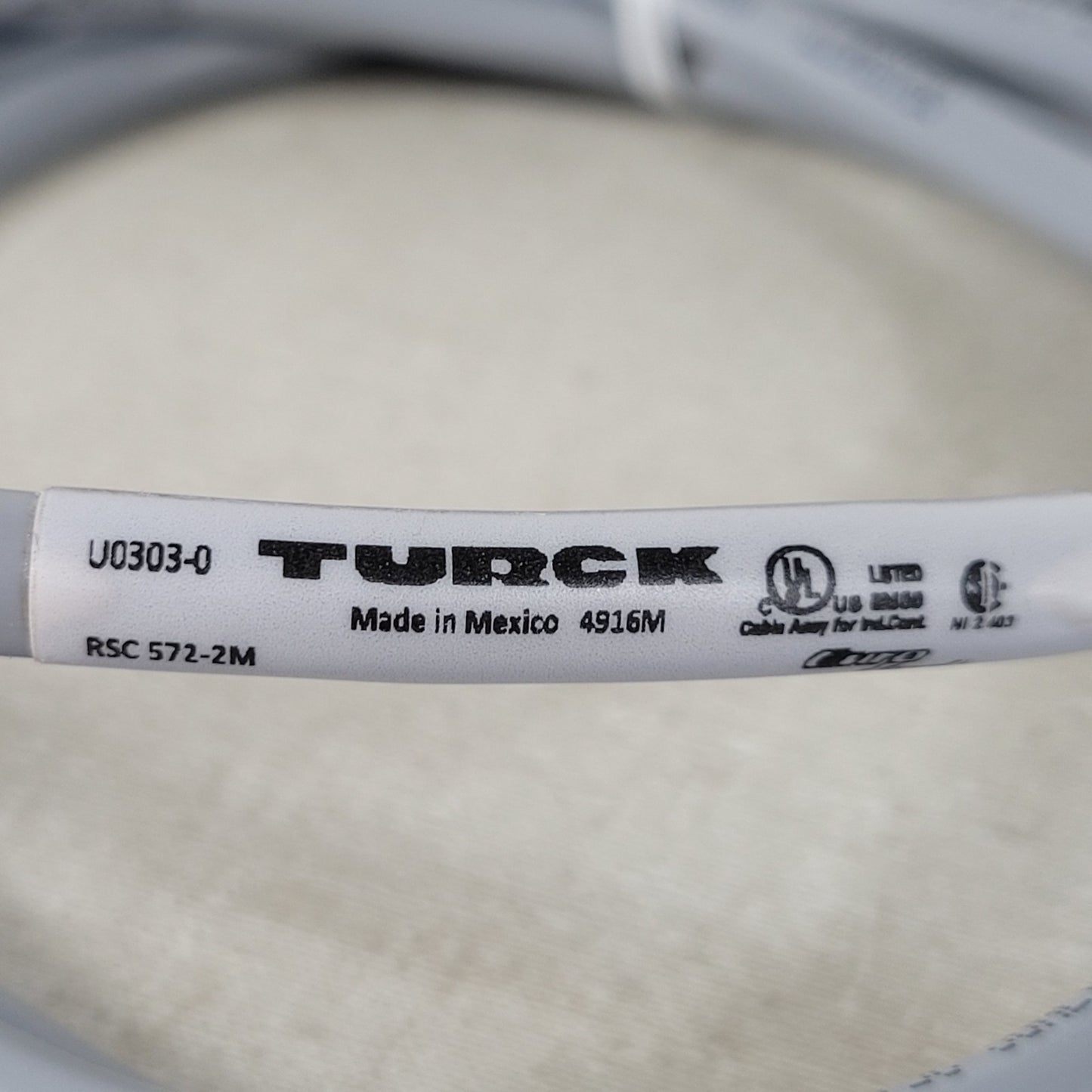 Turck RSC 572-2M U0303-0 DeviceNet Cordset Cable M12 Male 5-Pin Pigtail 2M