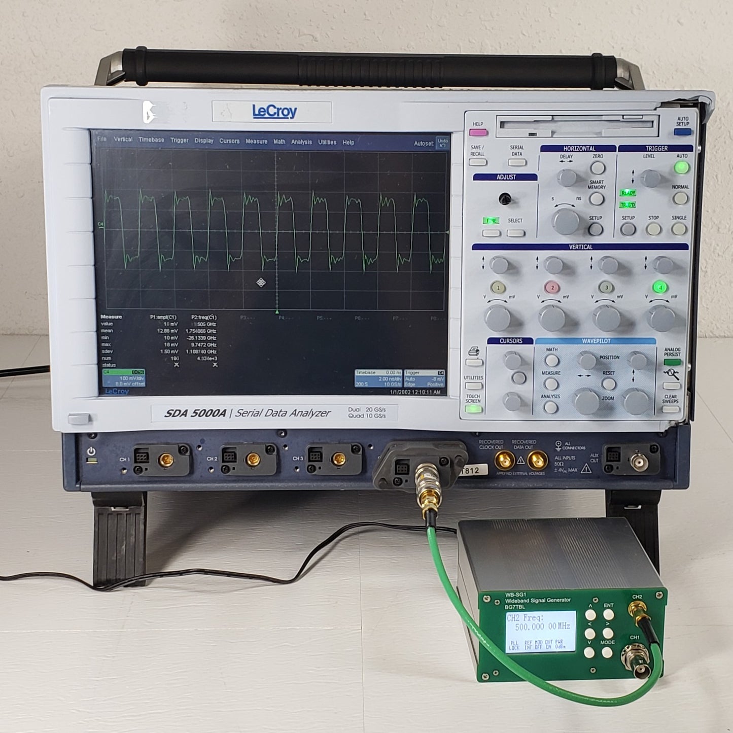 TESTED LeCroy SDA-5000A 4 Channel Serial Data Analyzer Oscilloscope 20GS/s 4Vpk