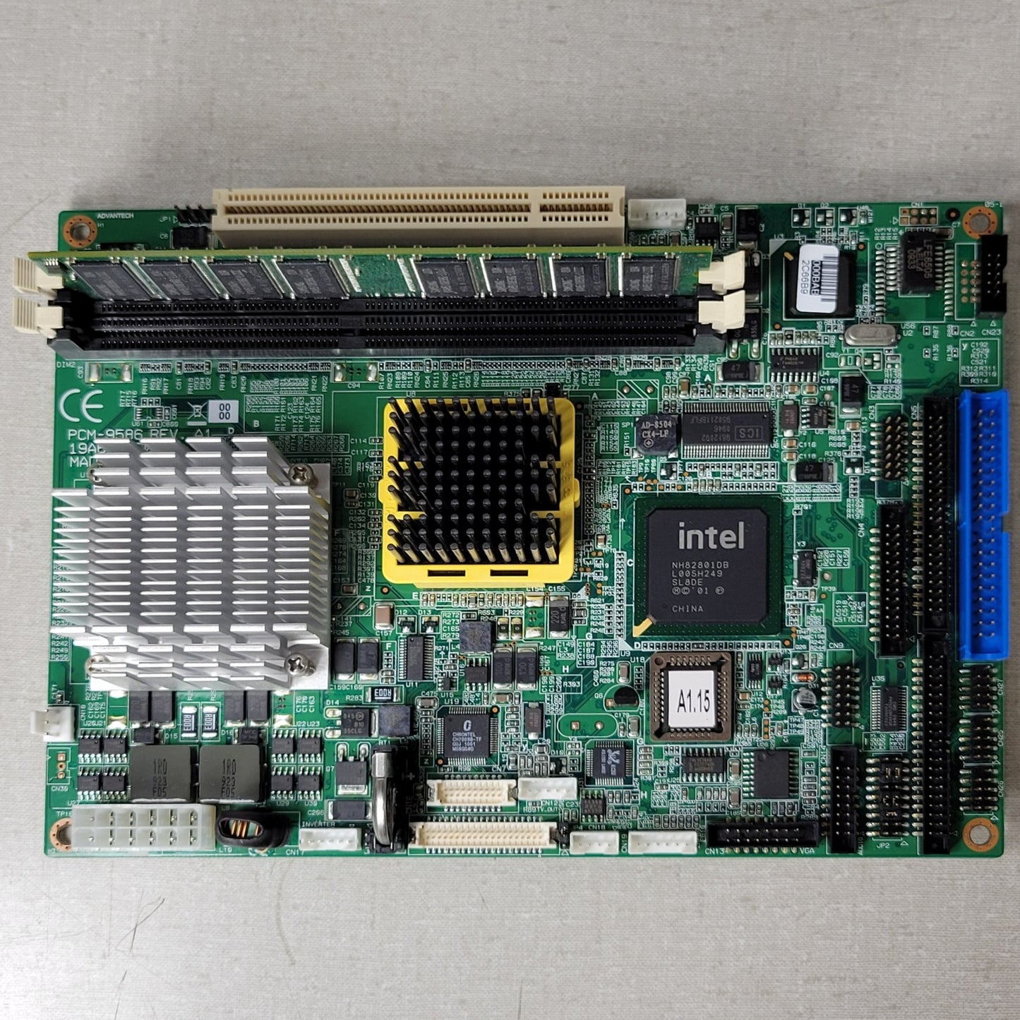 Advantech PCM-9586F Rev A1 5.25" SBC Motherboard w/ Intel Celeron M CPU