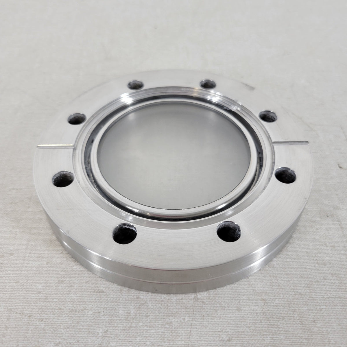 *HAZY* UHV Quartz Viewport 4.5" CF DN63CF ConFlat Stainless Vacuum Flange Ground