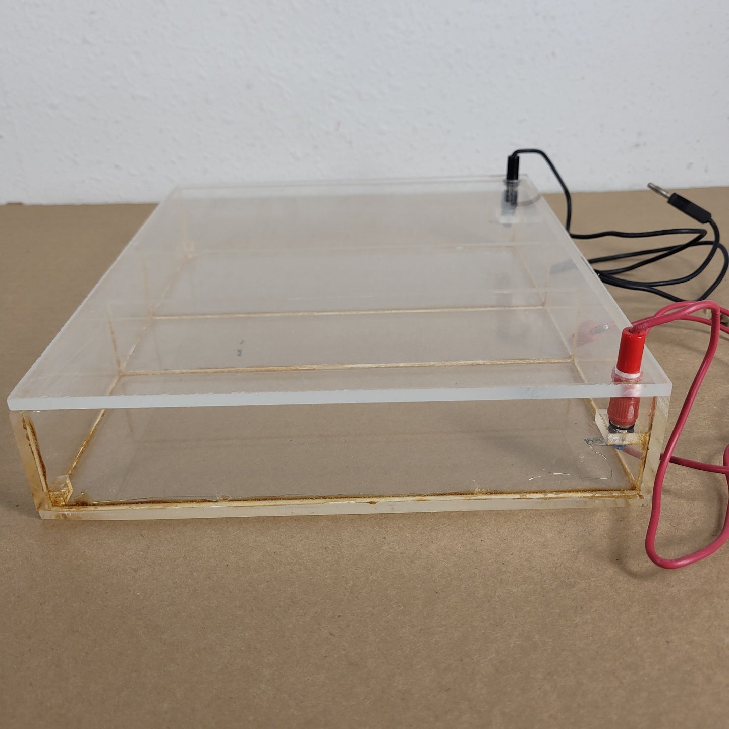 Acrylic Horizontal Agarose Gel Electrophoresis Chamber w Tray & Leads Ellard