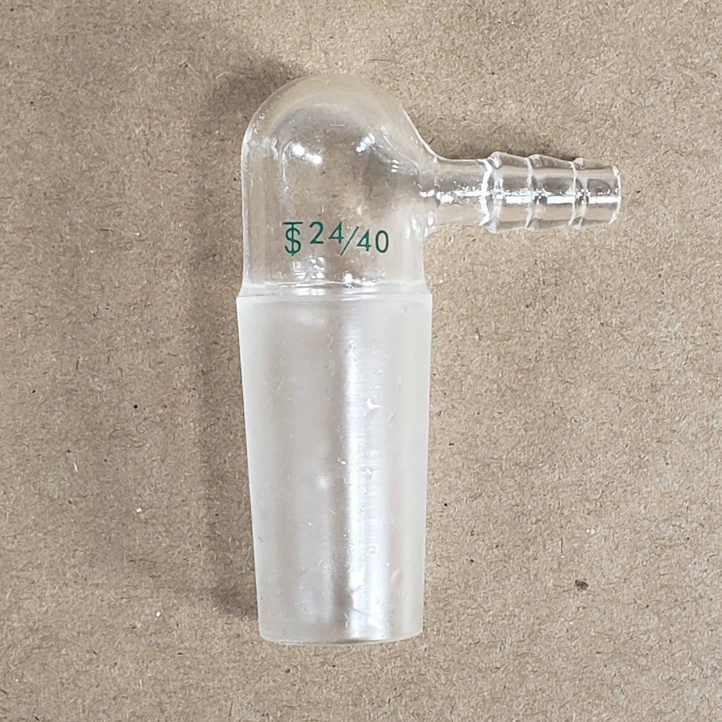 Lot of 3 Chemglass CG-1014-01 Glass Inlet Adapter for 24/40 Inner Joint 90°