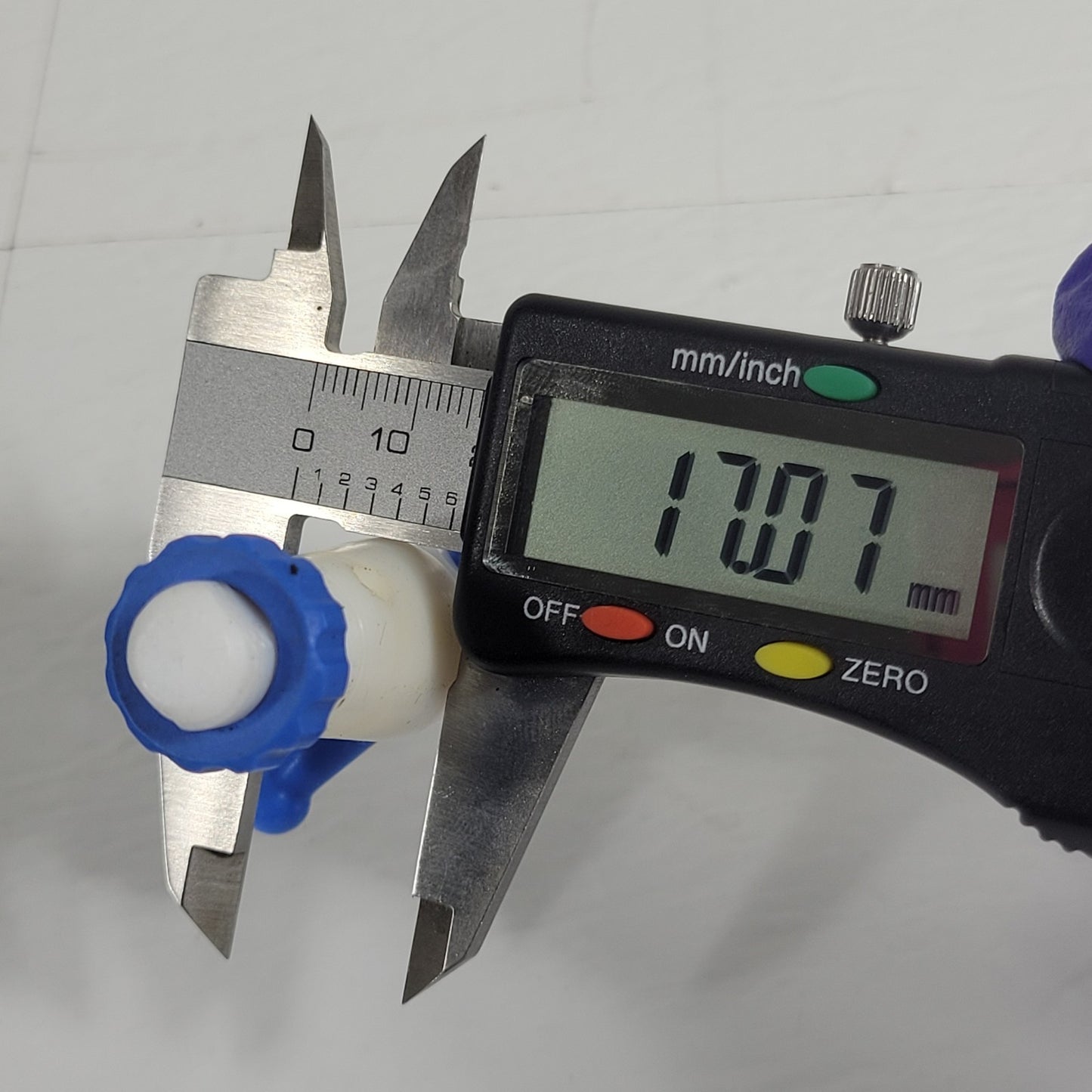 Three PTFE 17/28mm 4mm Bore Tapered Stopcocks for Glassware in Labs, Blue