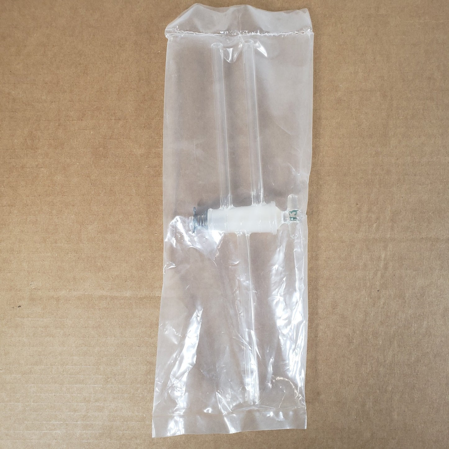 Chemglass CG-414-02 180° 3-Way Glass Stopcock 4mm Double Oblique Bore 10mm Arms