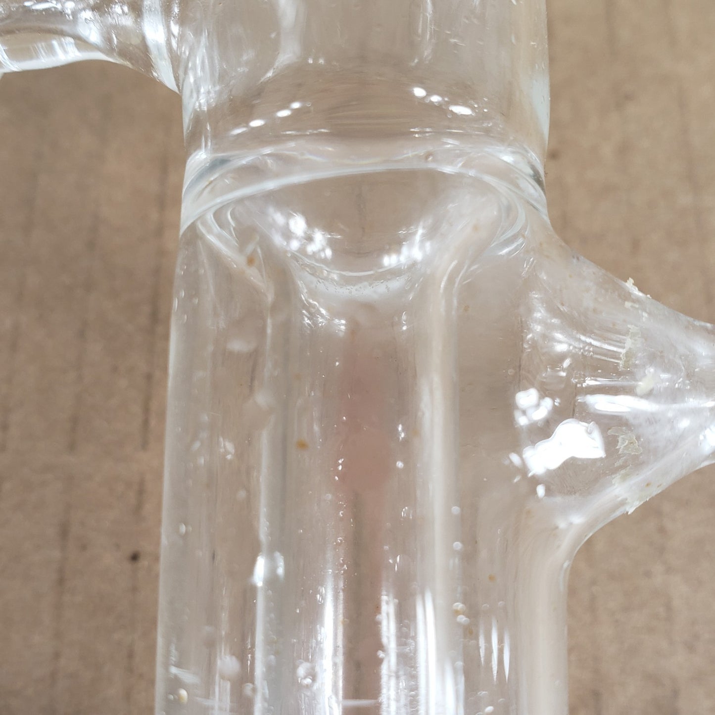 Unbranded Jacketed Glass Bubbler 3/8" Offset Hose Inlets 250mm Height 25mm OD