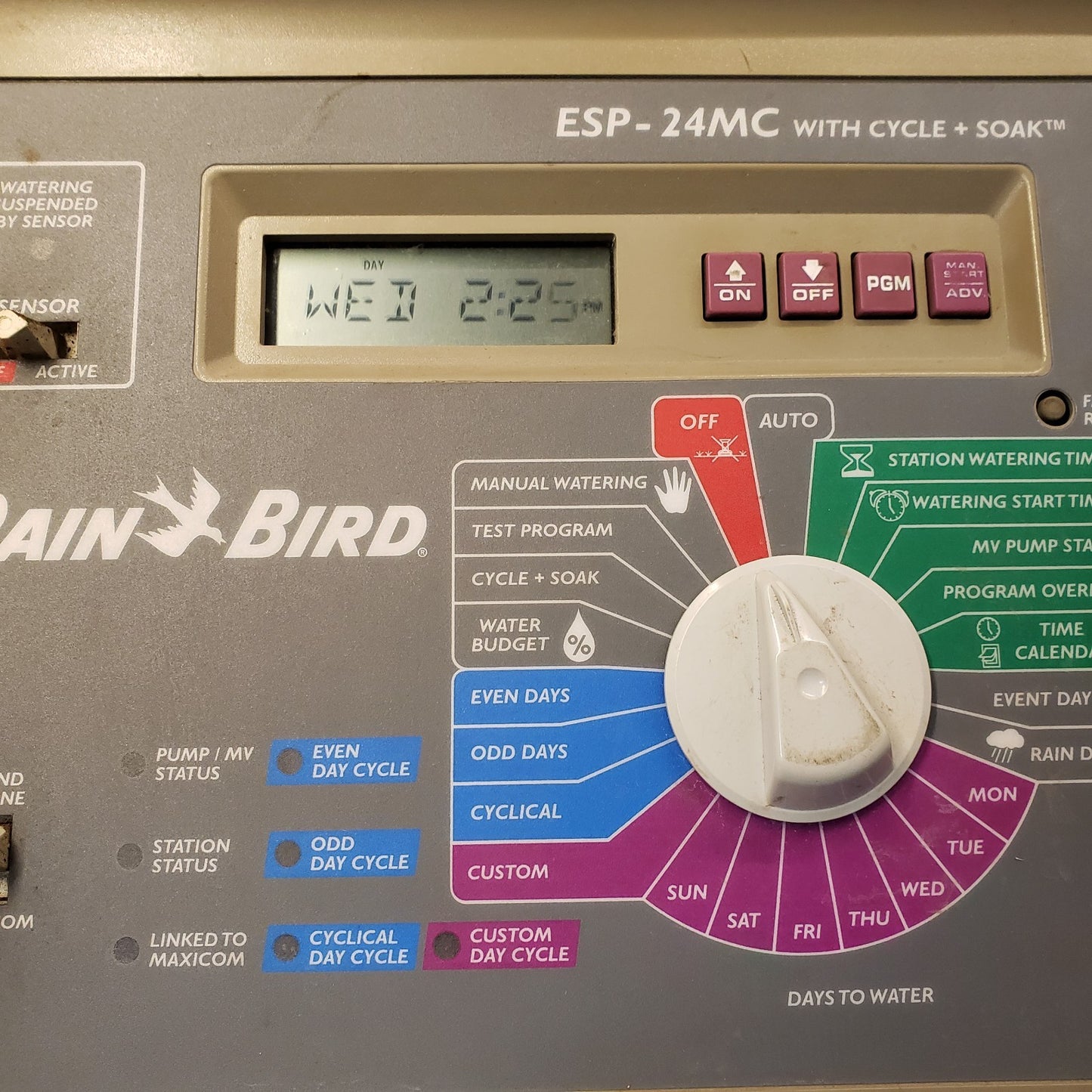 RAIN BIRD ESP-24MC Cycle Soak Irrigation Lawn Sprinkler Control/Computer
