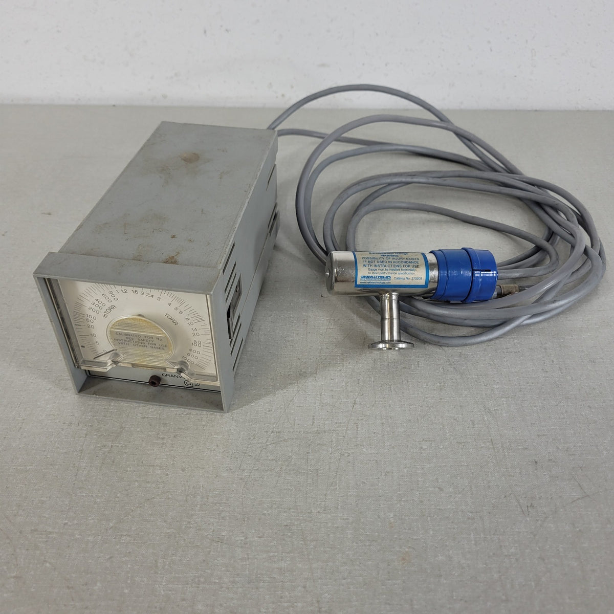 TESTED MKS Granville Phillips 275 Convectron Analog Vacuum Gauge KF16 Sensor