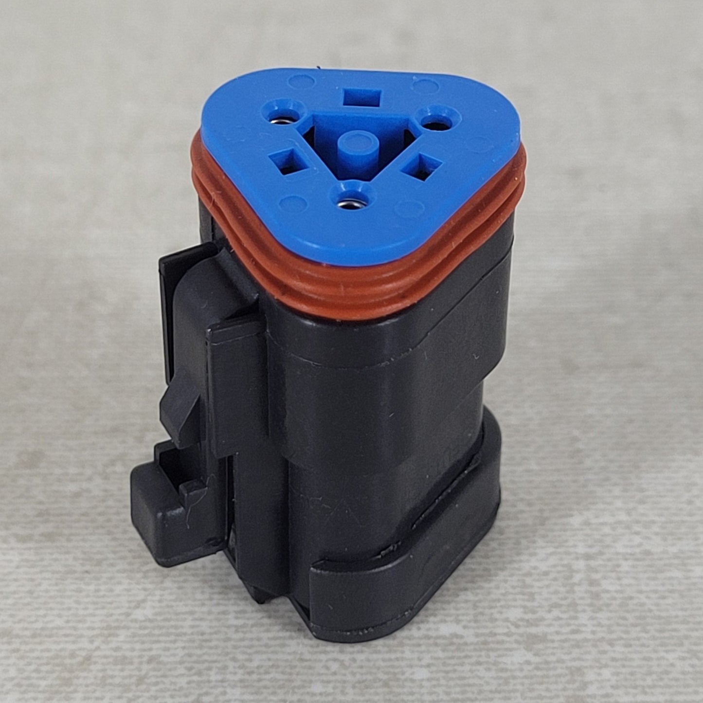 2x Deutsch DT06-3S-EP10 3-Way Socket Plug Connectors 120 Ohm Resistor A-B Black