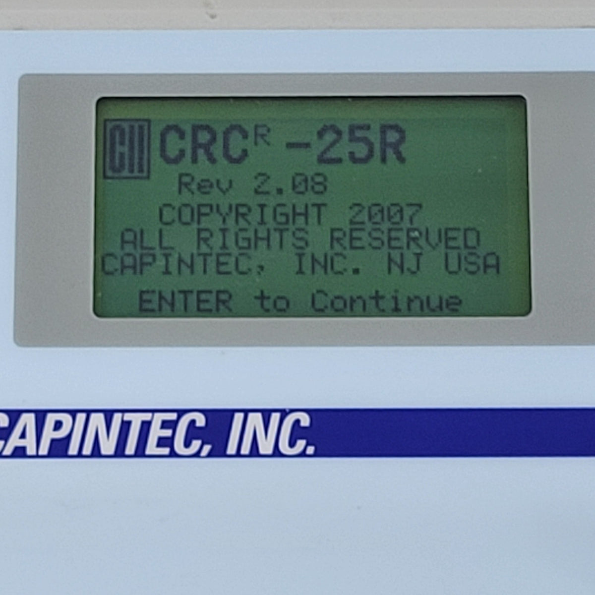 Capintec CRC-25R Radioisotope Dose Calibrator Controller Readout