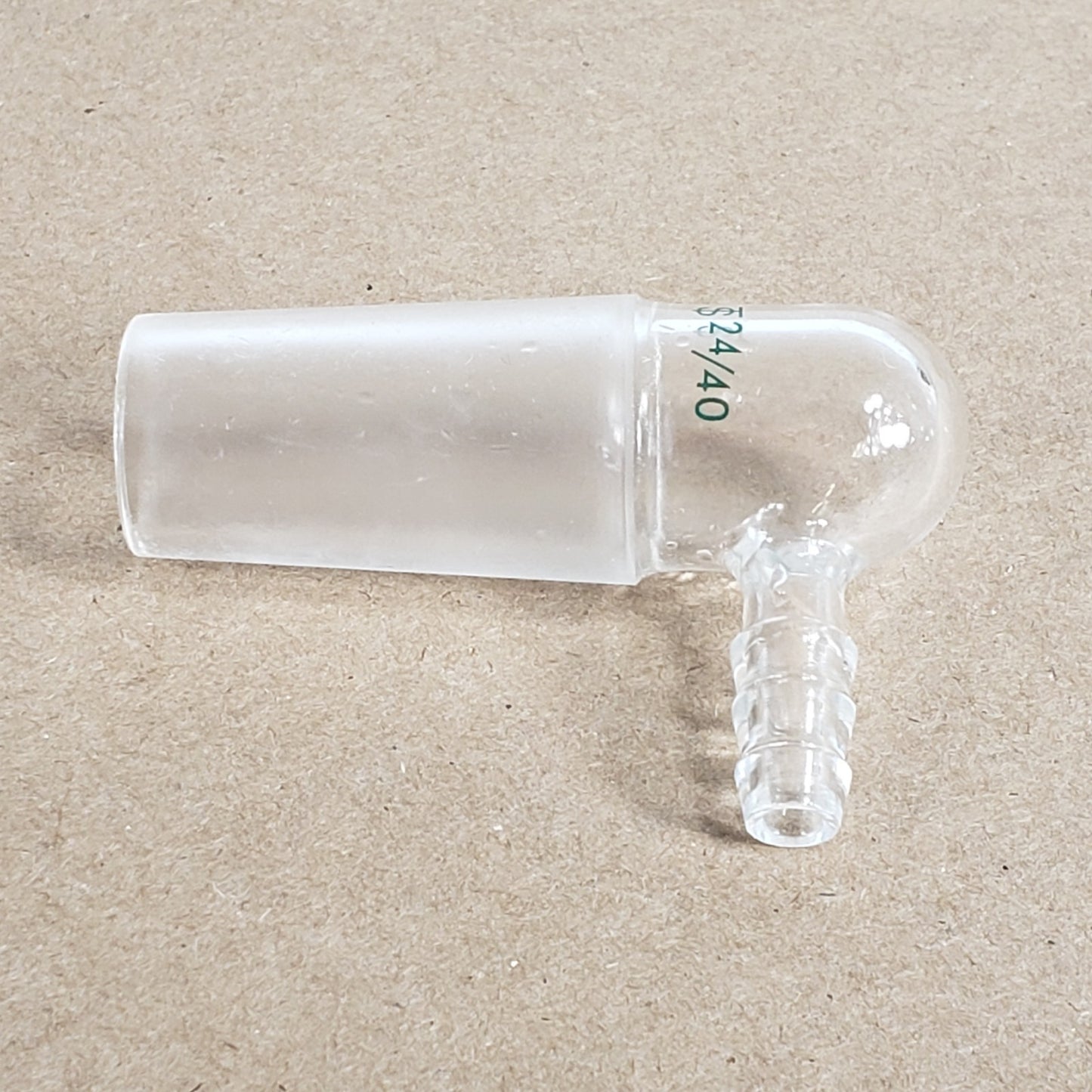 Lot of 3 Chemglass CG-1014-01 Glass Inlet Adapter for 24/40 Inner Joint 90°