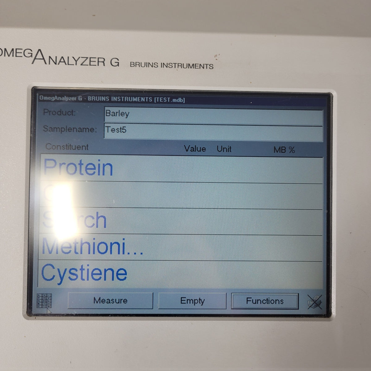 TESTED Bruins OmegAnalyzer G NTEP NIR Grain Seed Protein Moisture Analyzer