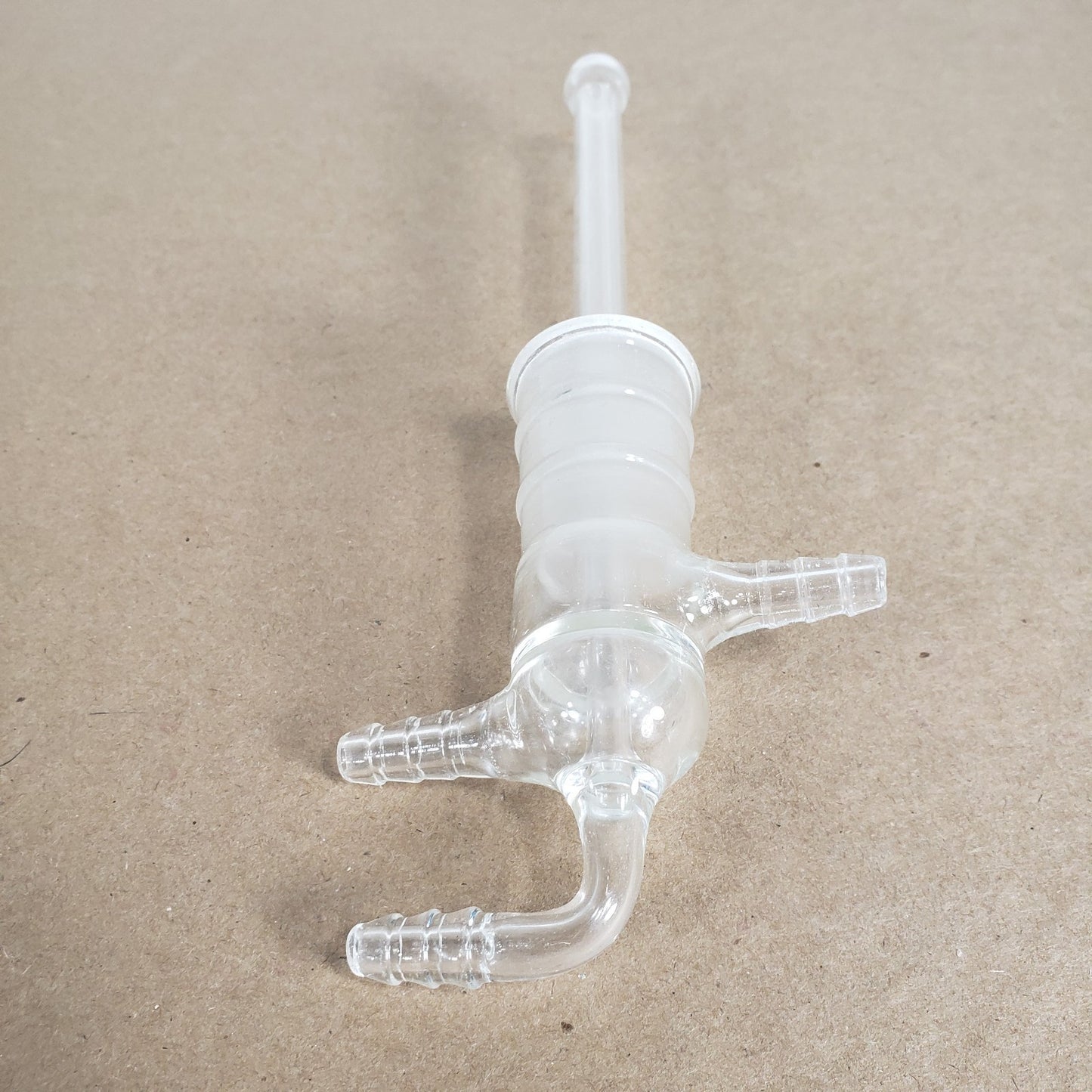 Unbranded Glass Vacuum Sublimation Cold Finger Head 24/40 Joint & Hose Fittings